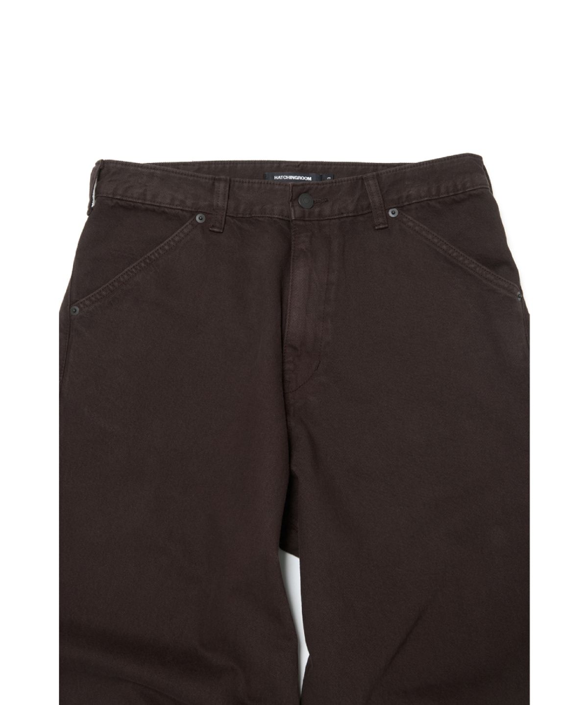 해칭룸(HATCHINGROOM) Wide Curve Jeans Brown
