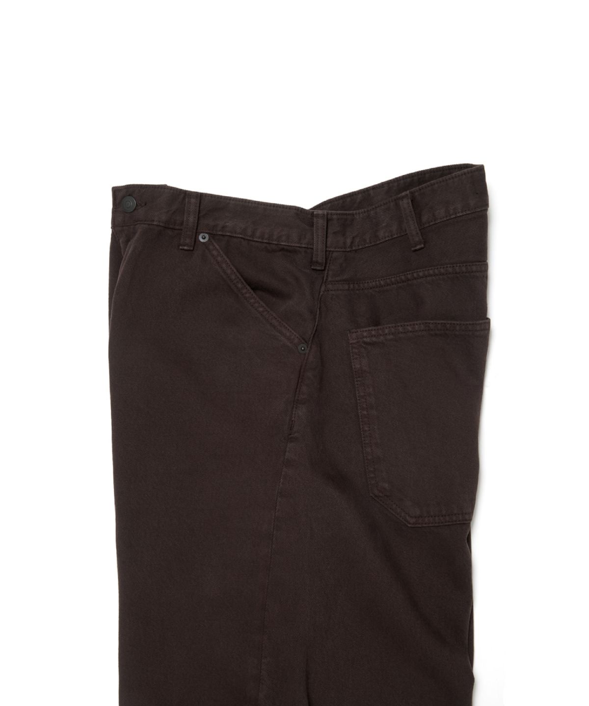 해칭룸(HATCHINGROOM) Wide Curve Jeans Brown