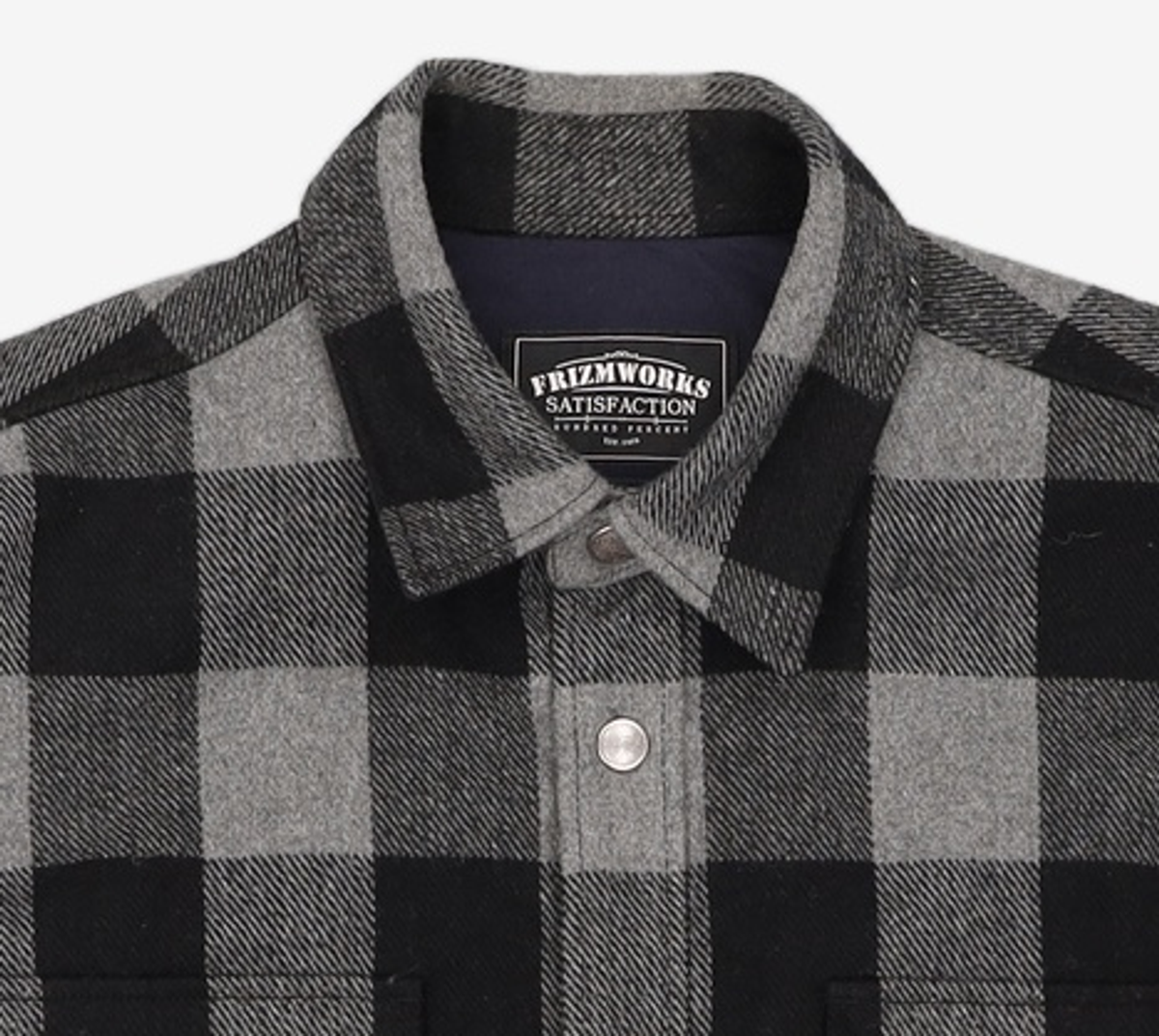 프리즘웍스(FRIZMWORKS) HEAVY FLANNEL SHIRT JACKET _ BLACK L