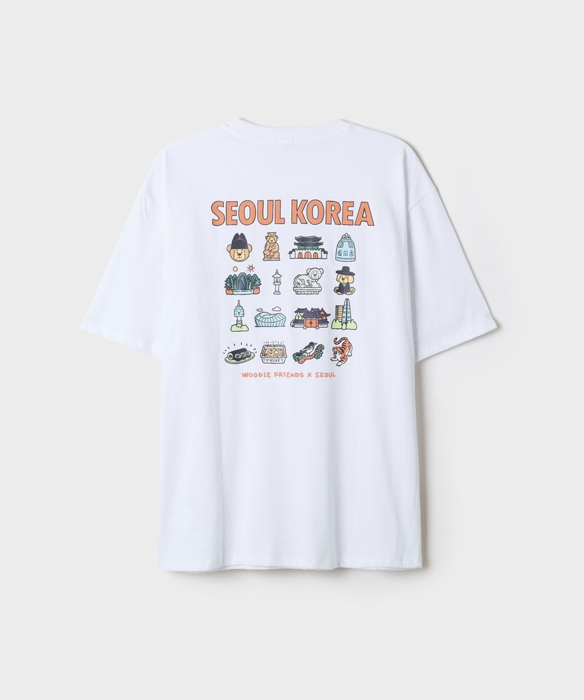 스파오(SPAO) (우디) 프렌즈x서울 반팔티_SPRPGA9C81
