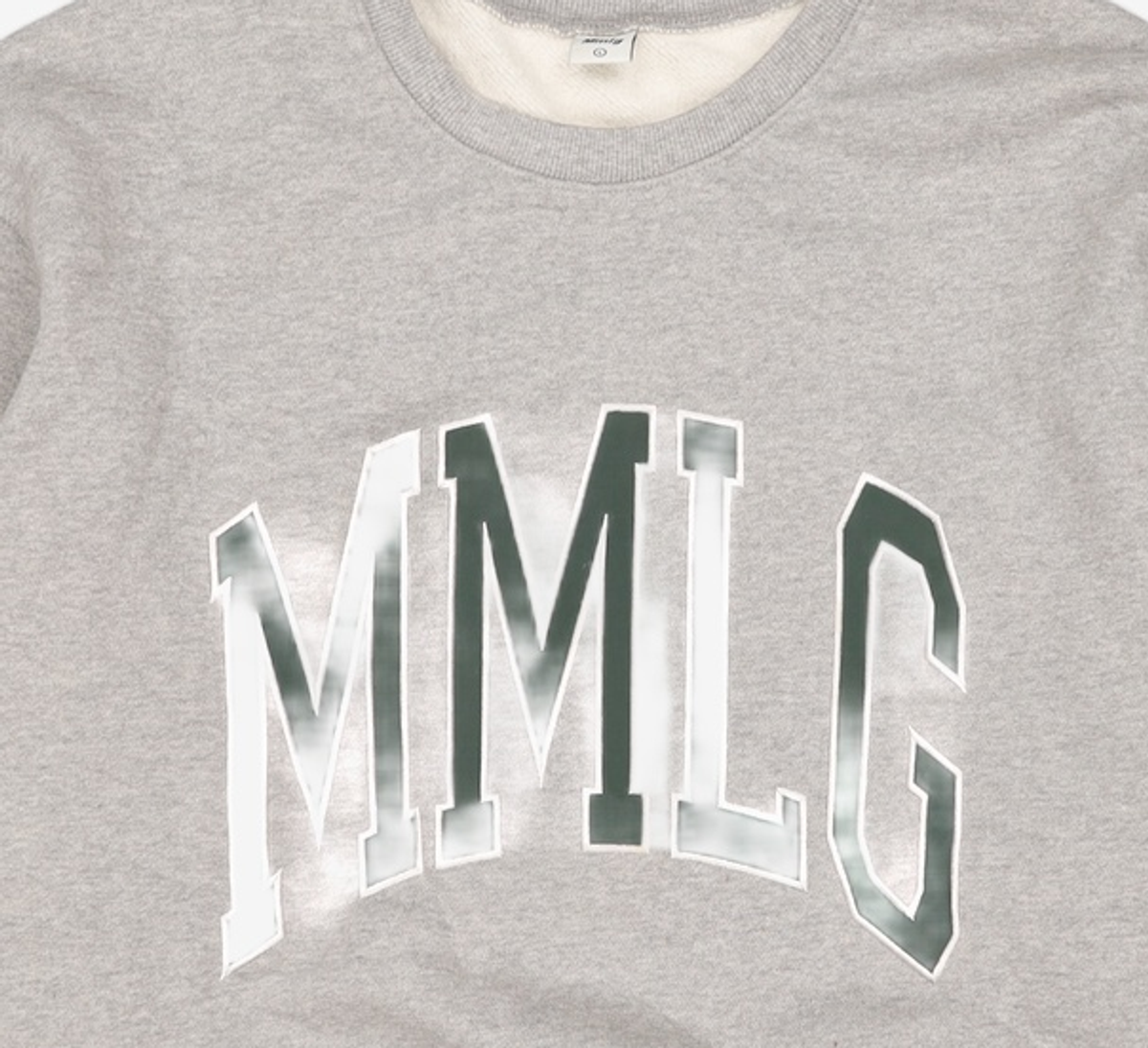 엠엠엘지(MMLG) [Mmlg] VARSITY SWEAT (EVERY GREY) L