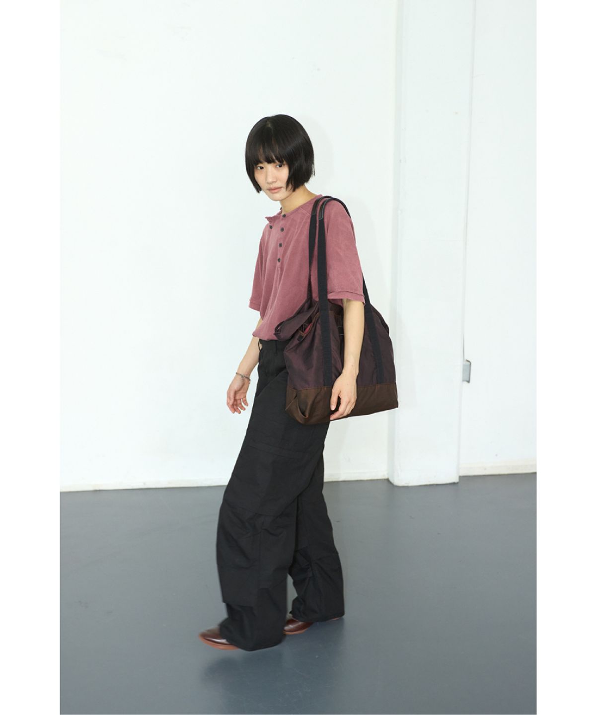 해칭룸(HATCHINGROOM) VTG Nylon Tote Burgundy