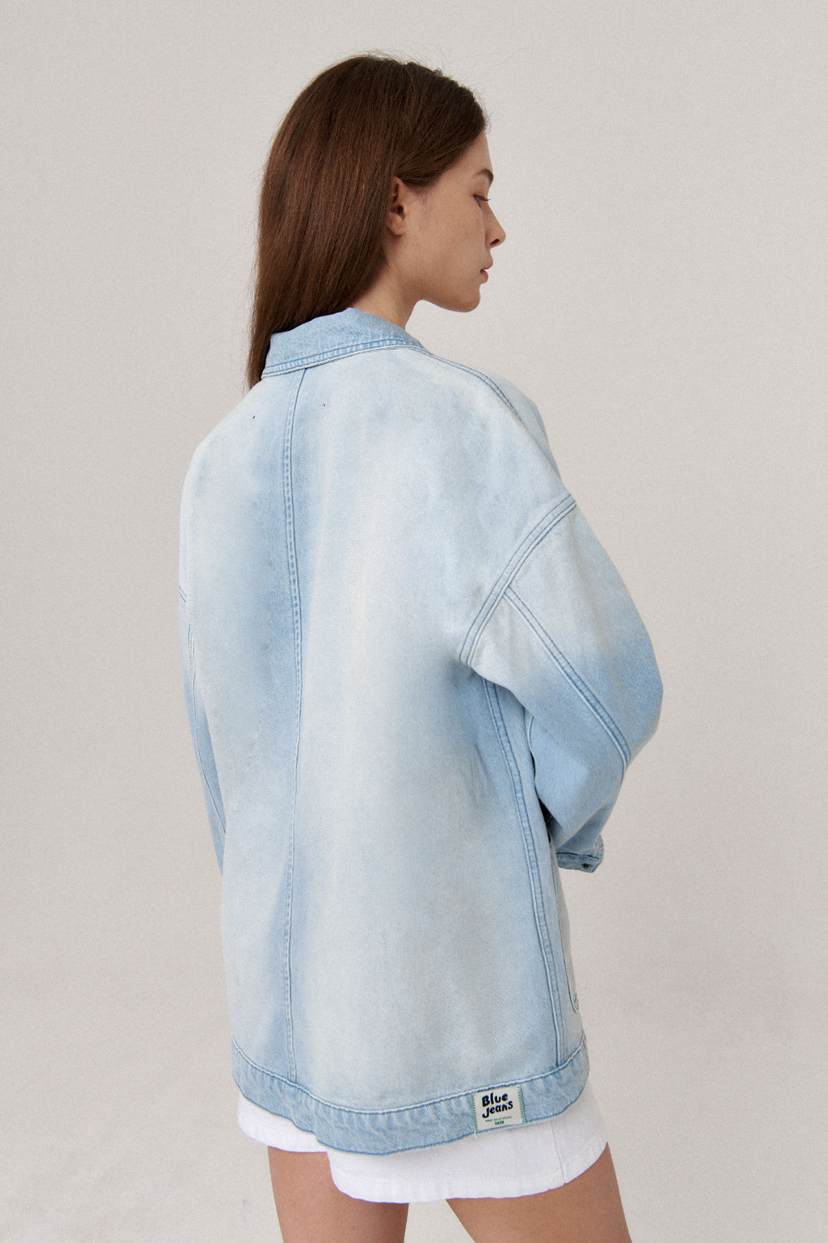 르몽생미셸(LE MONT ST MICHEL) VIVI - OVER DYE JACKET_blue