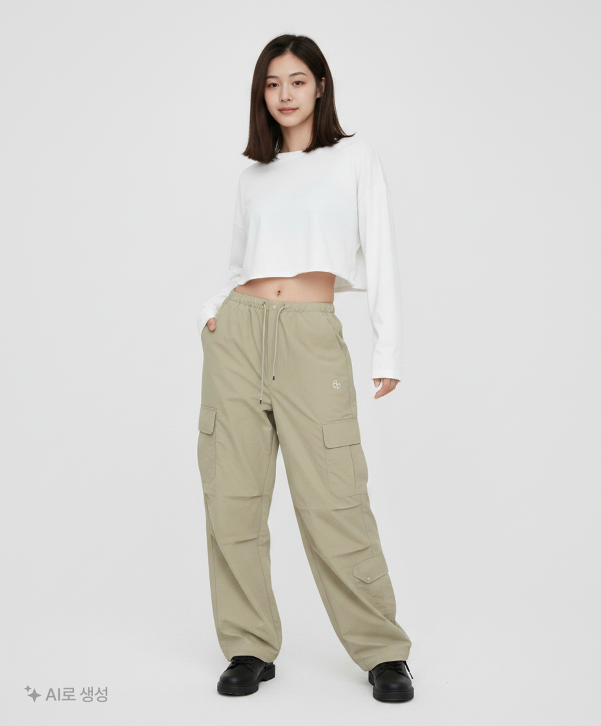 노매뉴얼(NOMANUAL) 3C PARACHUTE PANTS - SAGE GREEN M