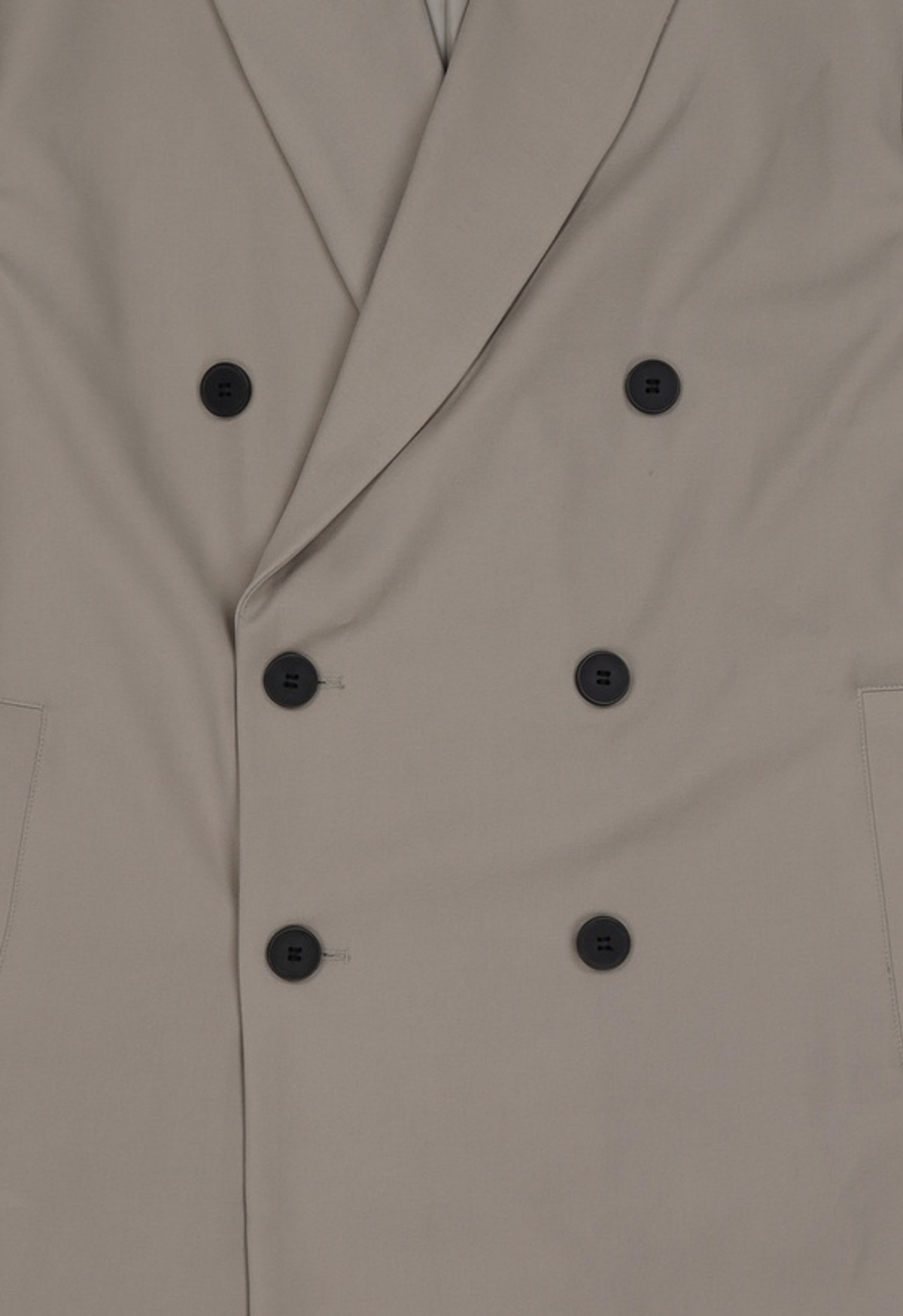 커스텀어클락(COSTUME O’CLOCK) 에센셜 오버핏 더블 브레스티드 코트 그레이 L