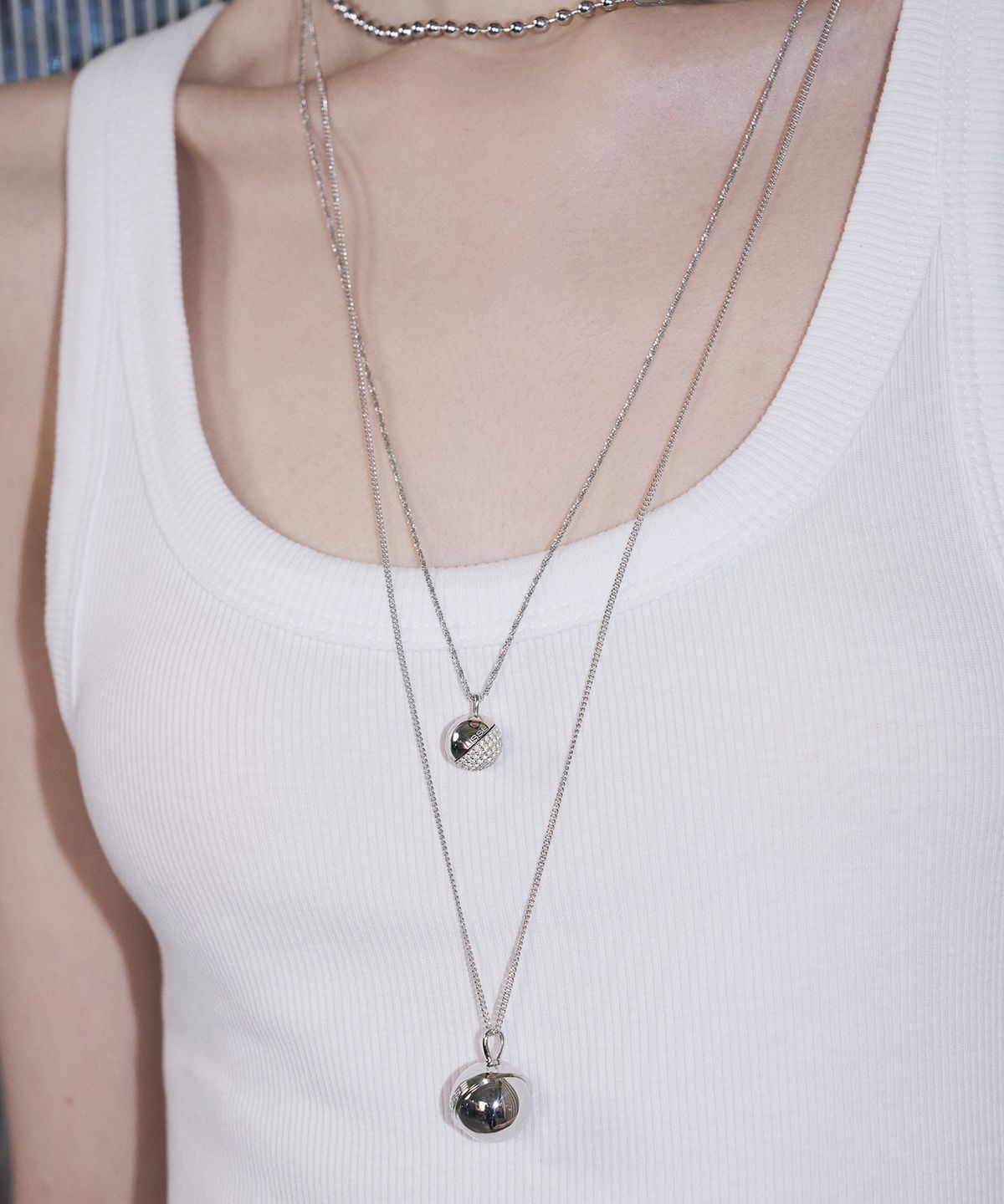 리스(LISSE) [925 SILVER] CAPSULE LONG CHAIN N