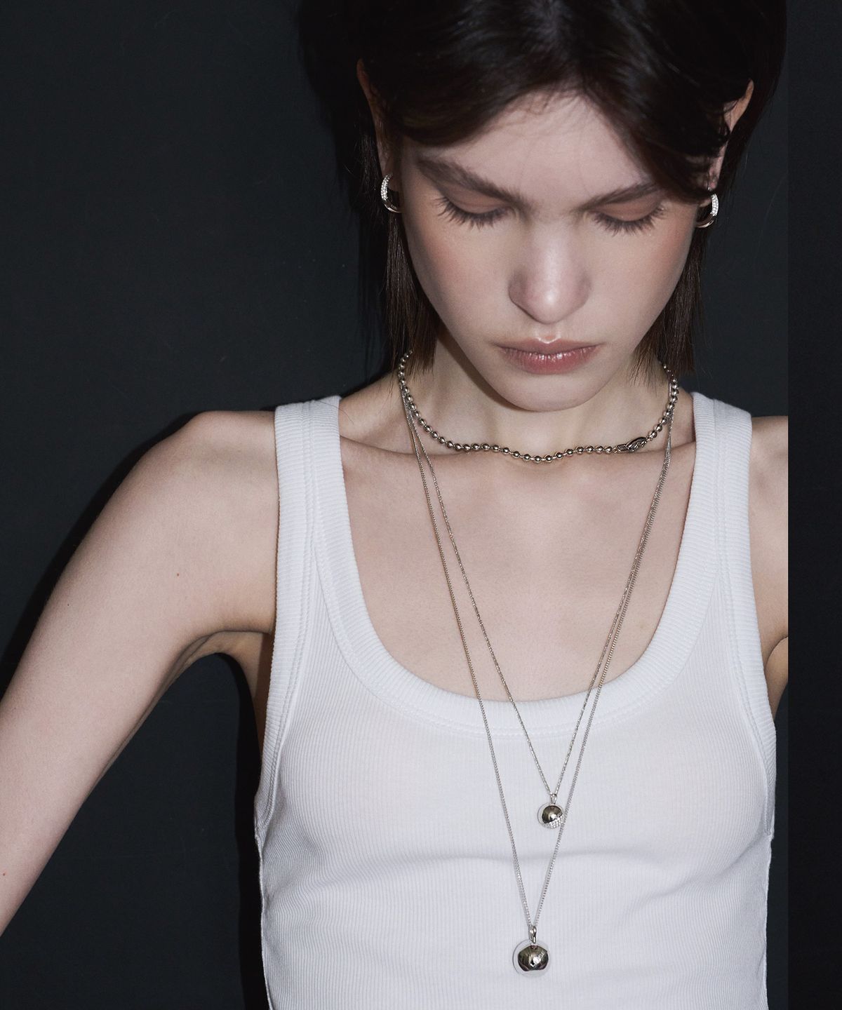 리스(LISSE) [925 SILVER] CAPSULE LONG CHAIN N