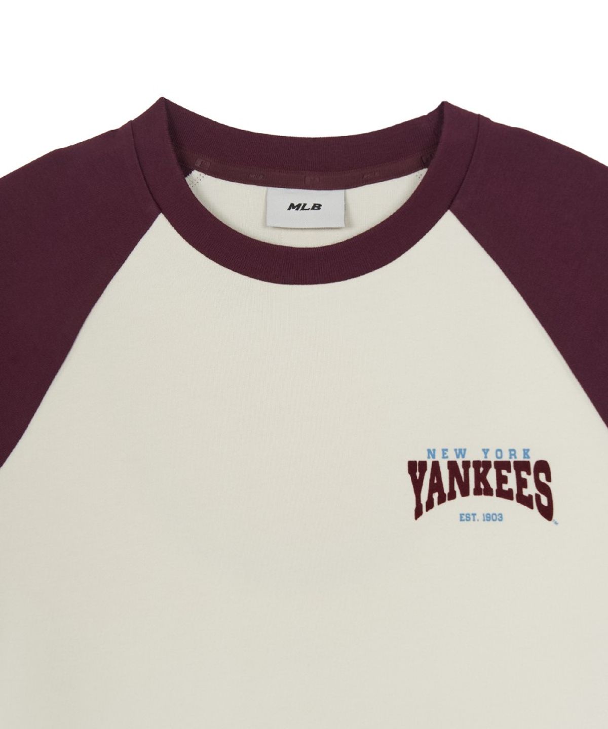 엠엘비(MLB) 스포티브 스몰 그래픽 세미 오버핏 나그랑 긴팔 티셔츠 NY (Cream)
