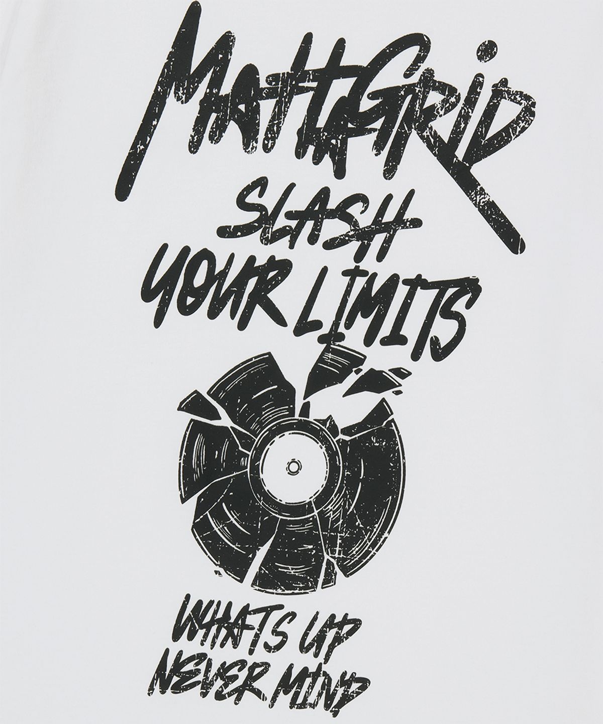 마하그리드(MAHAGRID) RECORD GRAFFITI LOGO TEE_2colors