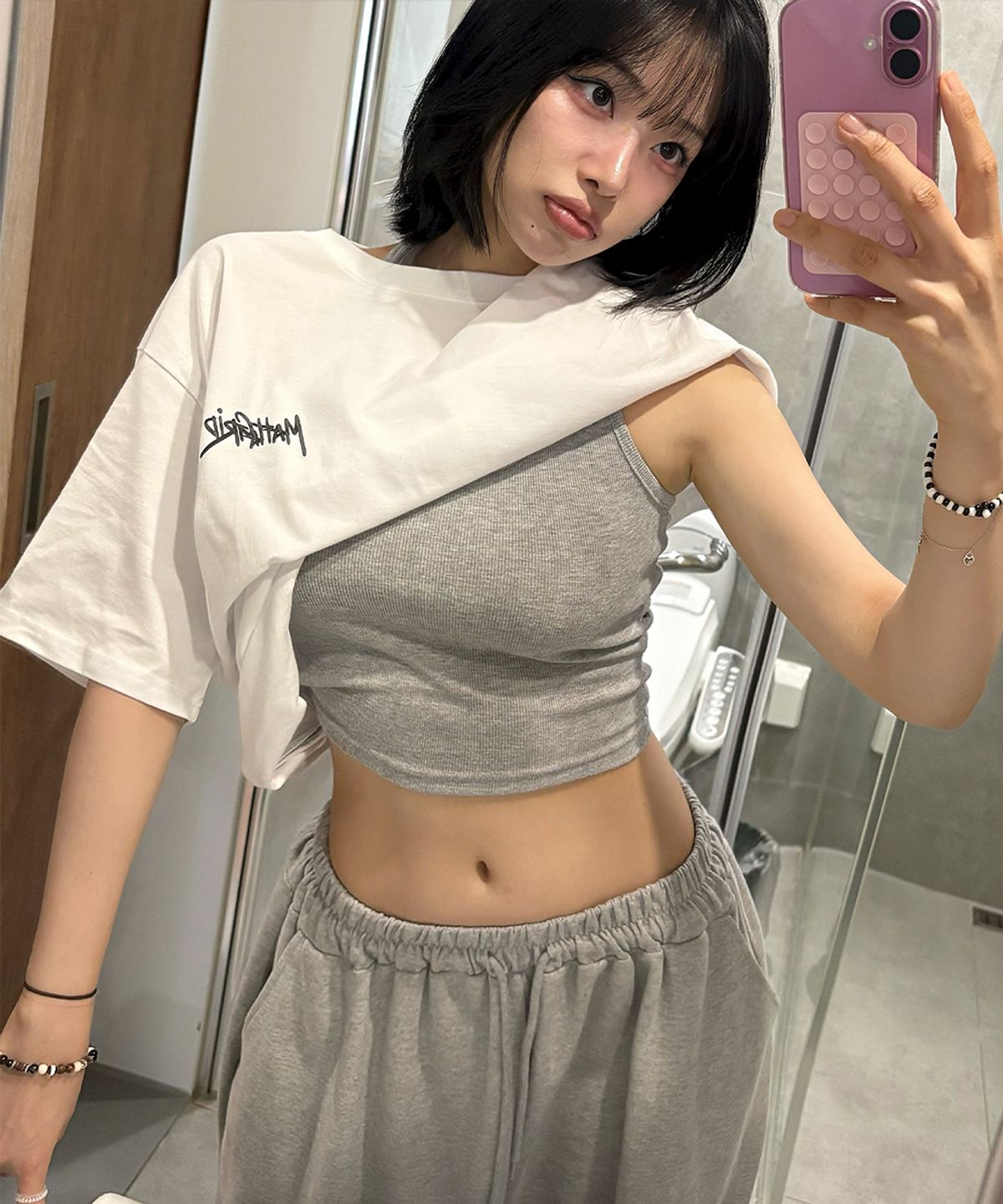 마하그리드(MAHAGRID) RECORD GRAFFITI LOGO TEE_2colors