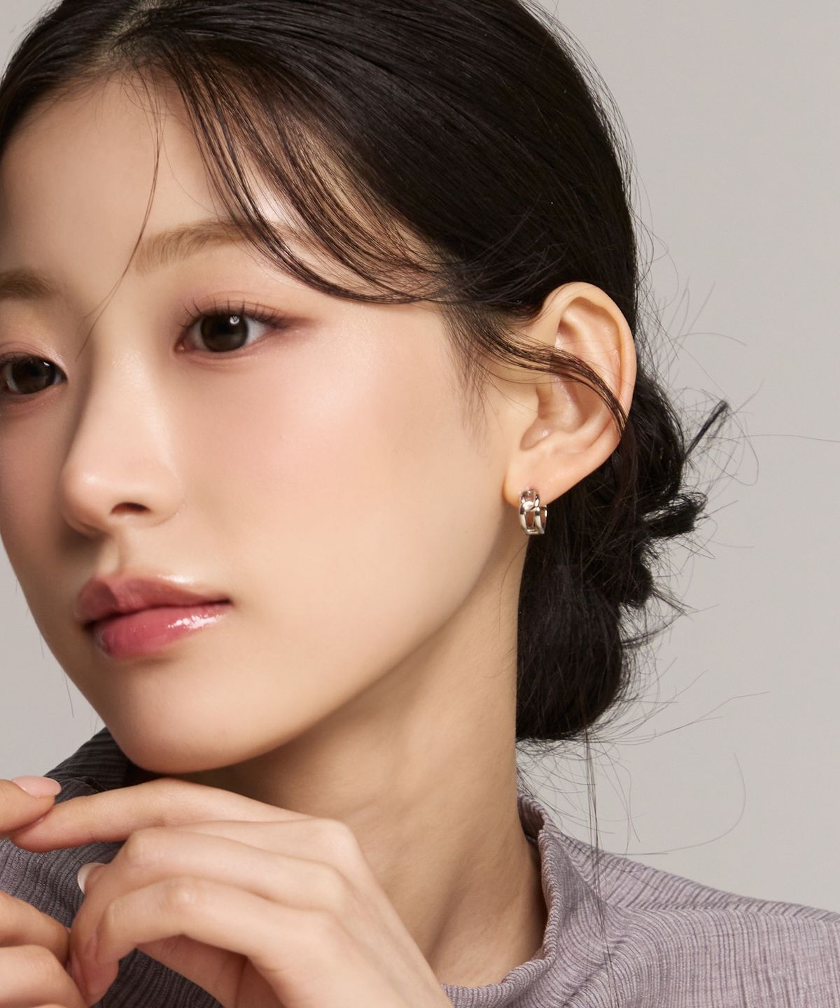 골드앤디어(goldndear) 14KGF 디어 골드 원터치 링귀걸이