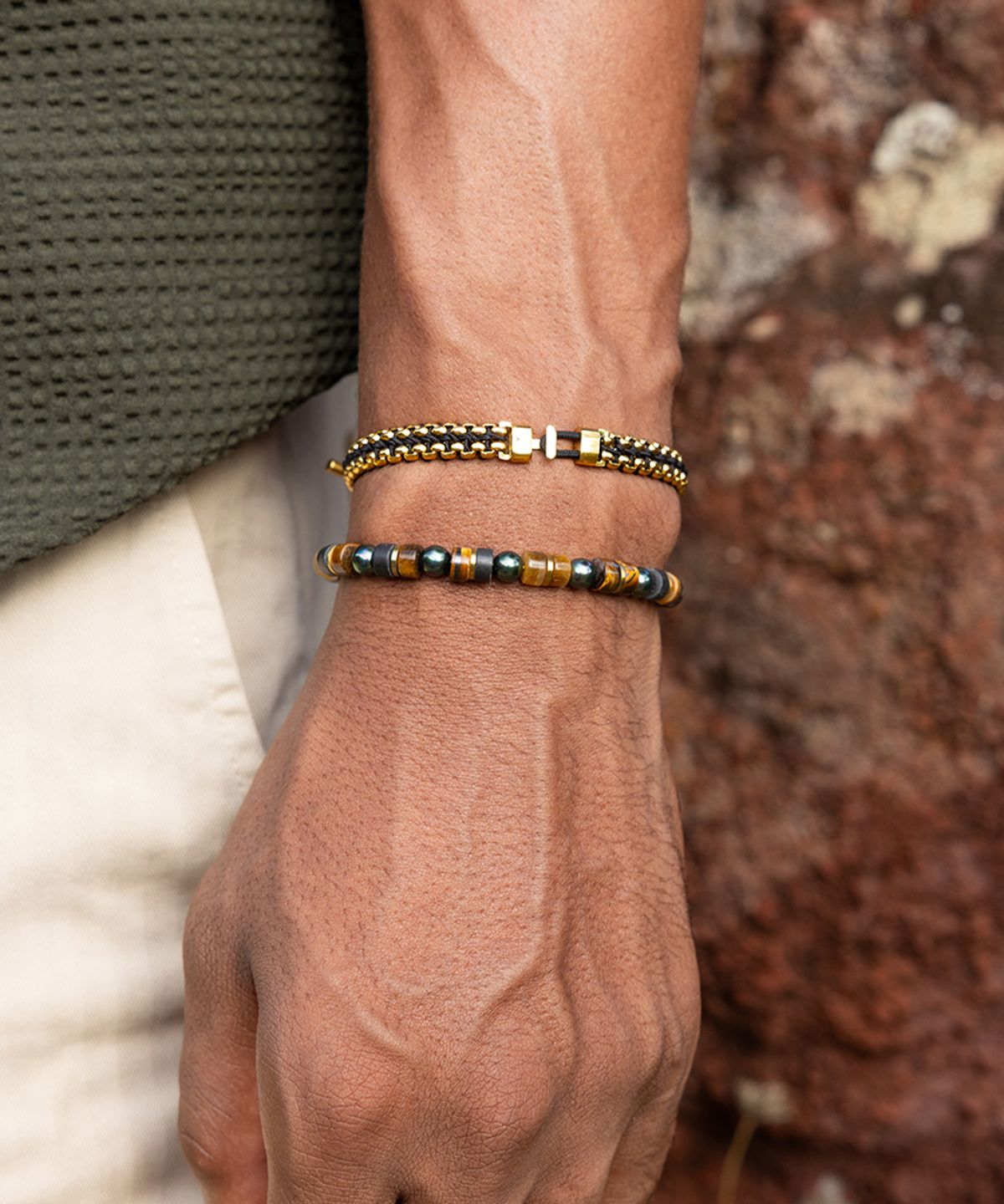 피그앤헨(PIG&HEN) 브론타이드 6 팔찌 - 야와타X골드