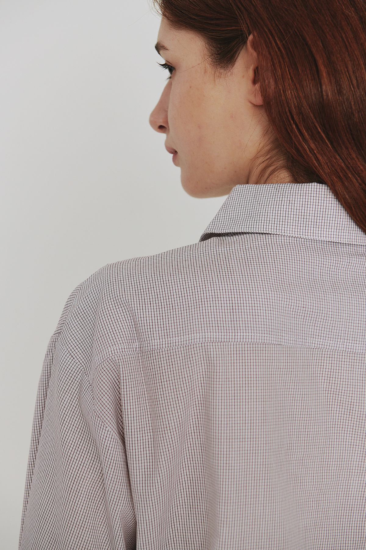 르몽생미셸(LE MONT ST MICHEL) CASTELANE - Microcheck shirt_Purple
