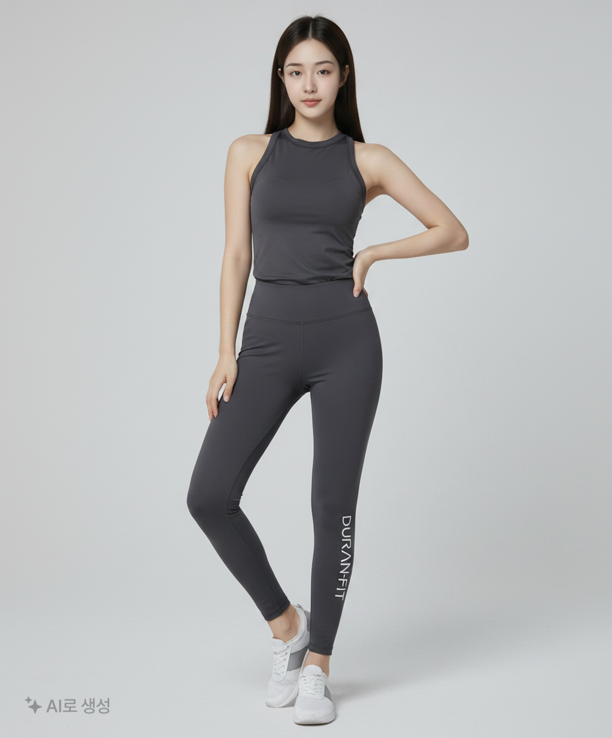 뒤란(DURAN) 베이직 로고 레깅스 DBF2S-9035 2colors M