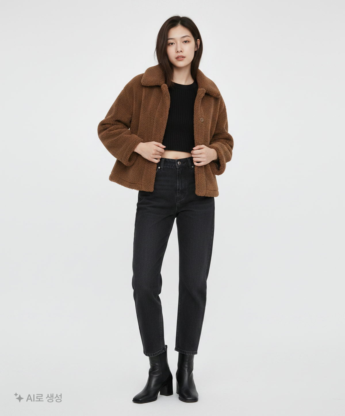 미쏘(MIXXO) 인조퍼 맥 자켓 MIWJLBV03B S