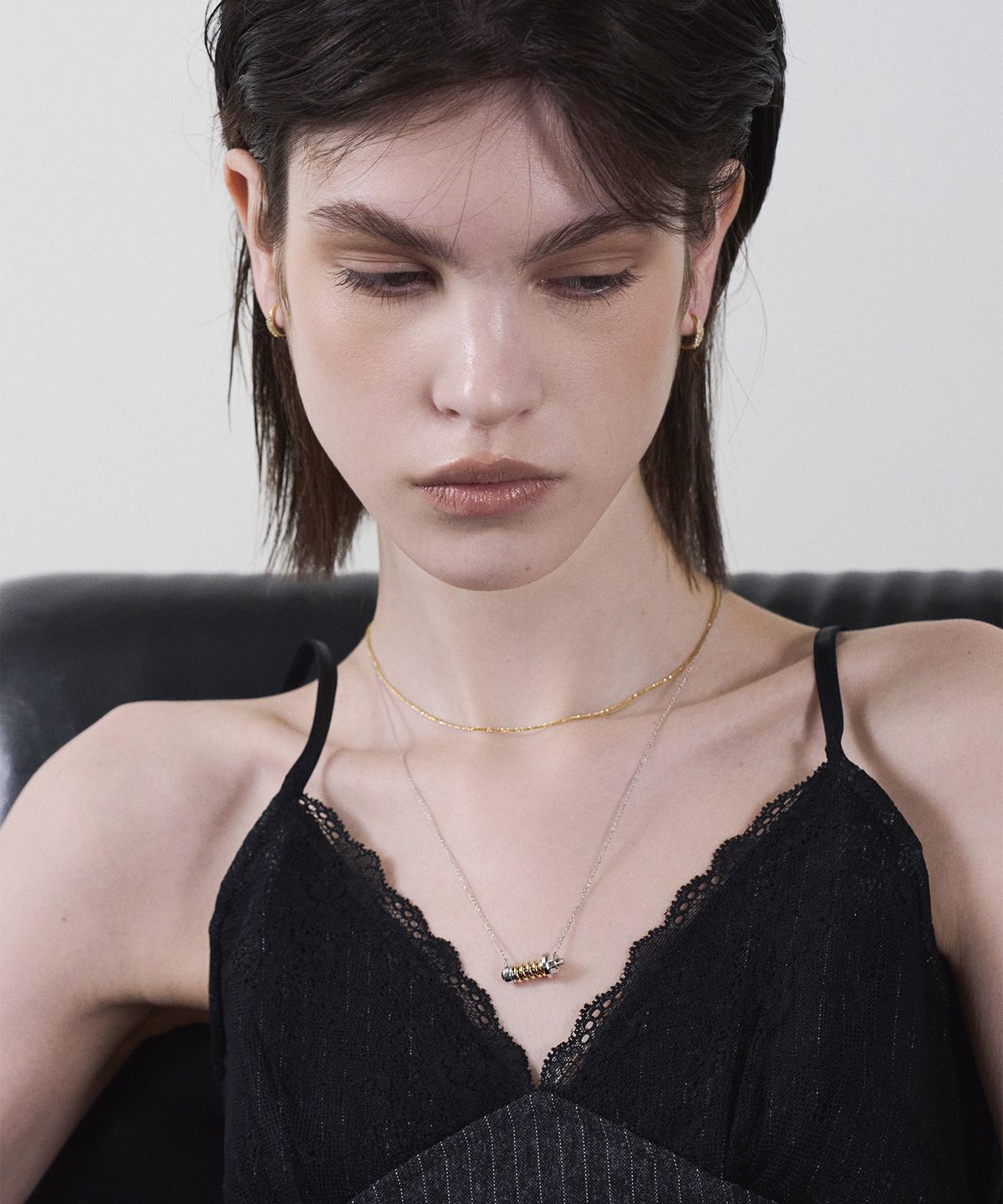 리스(LISSE) [925 SILVER] LOCK-IN ONYX N