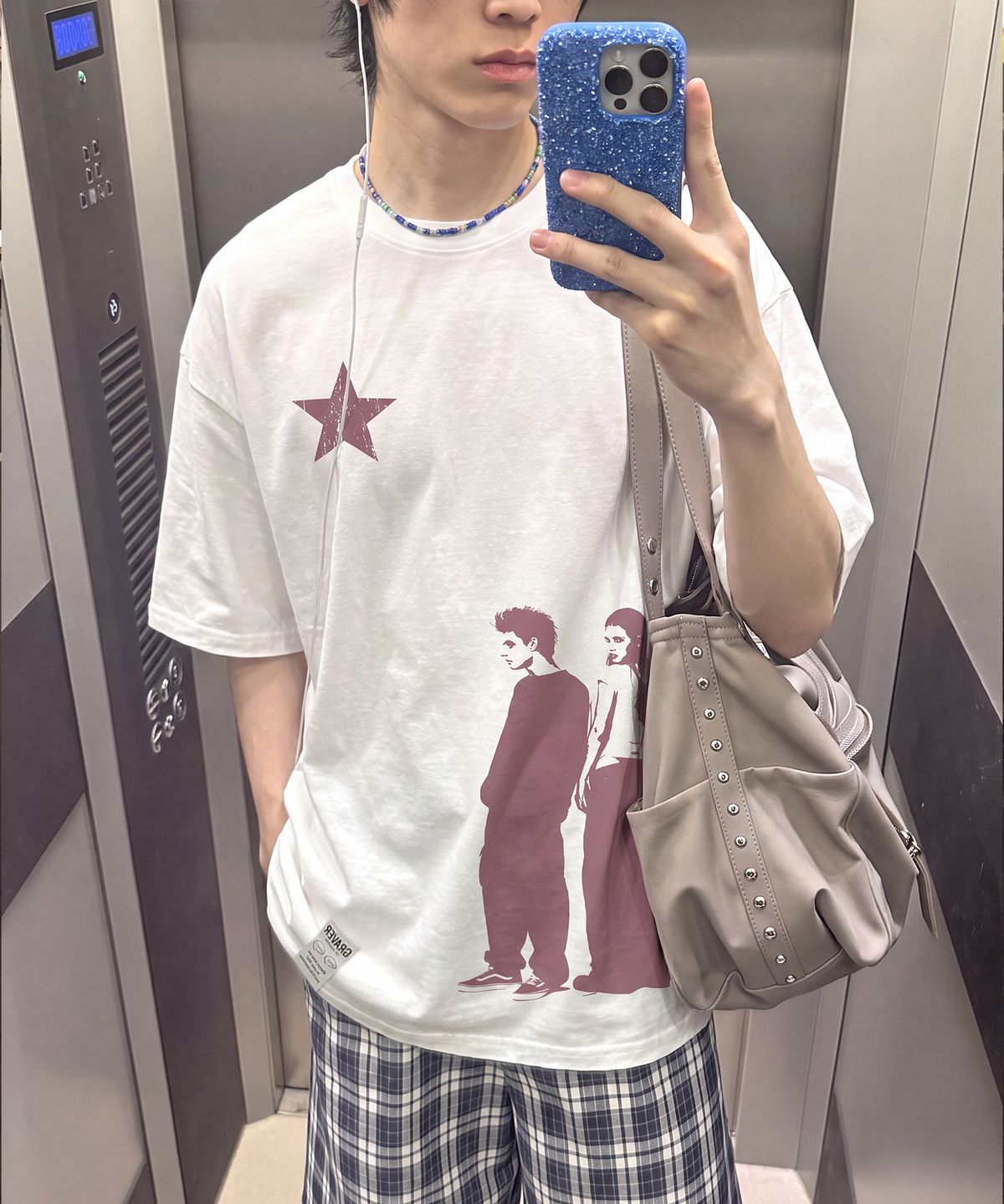 그레이버(GRAVER) [UNISEX]STAR1 COUPLE 반팔 티셔츠_2color
