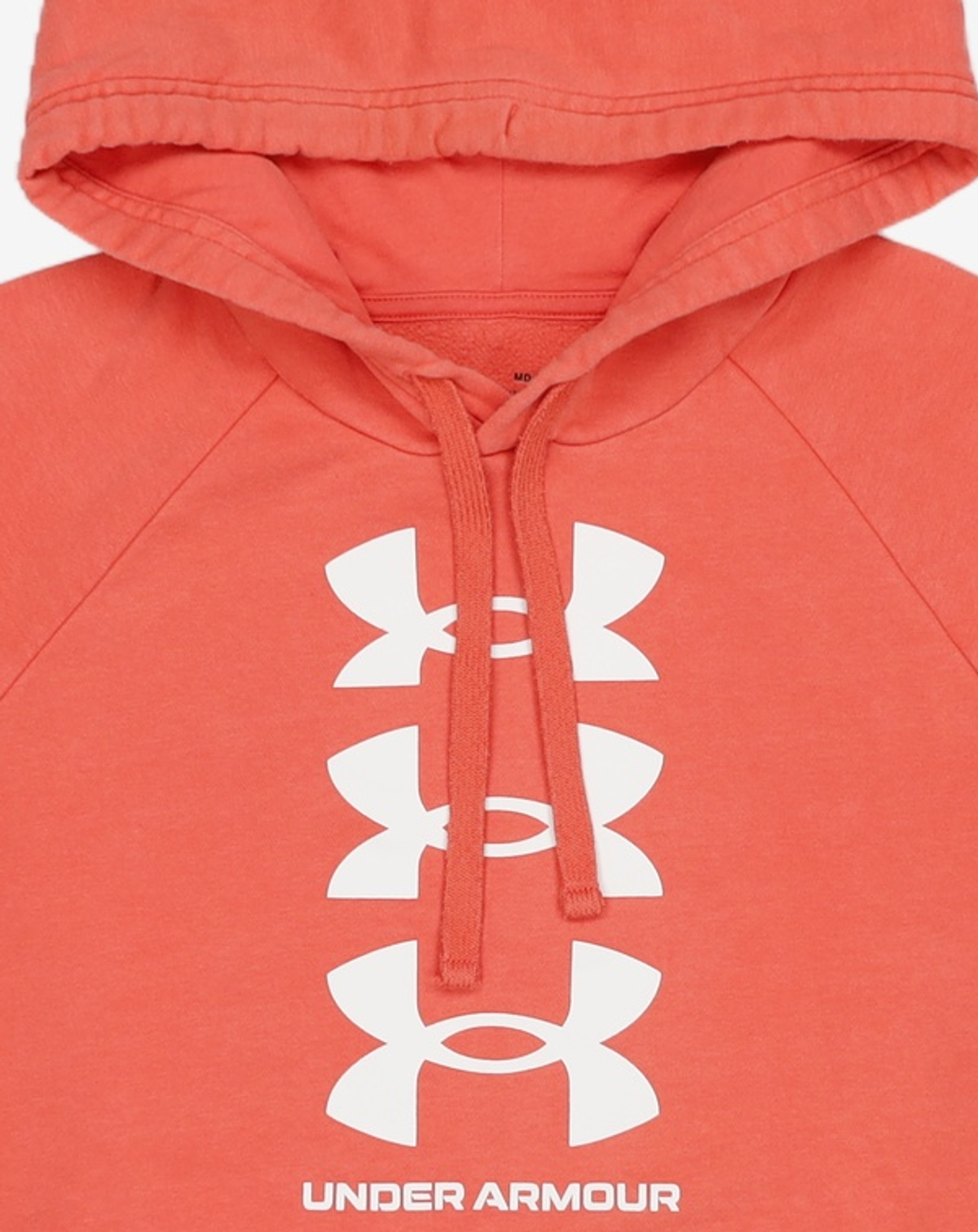 언더아머(UNDERARMOUR) 라이벌플리스 멀티로고 후디 (블랙) M