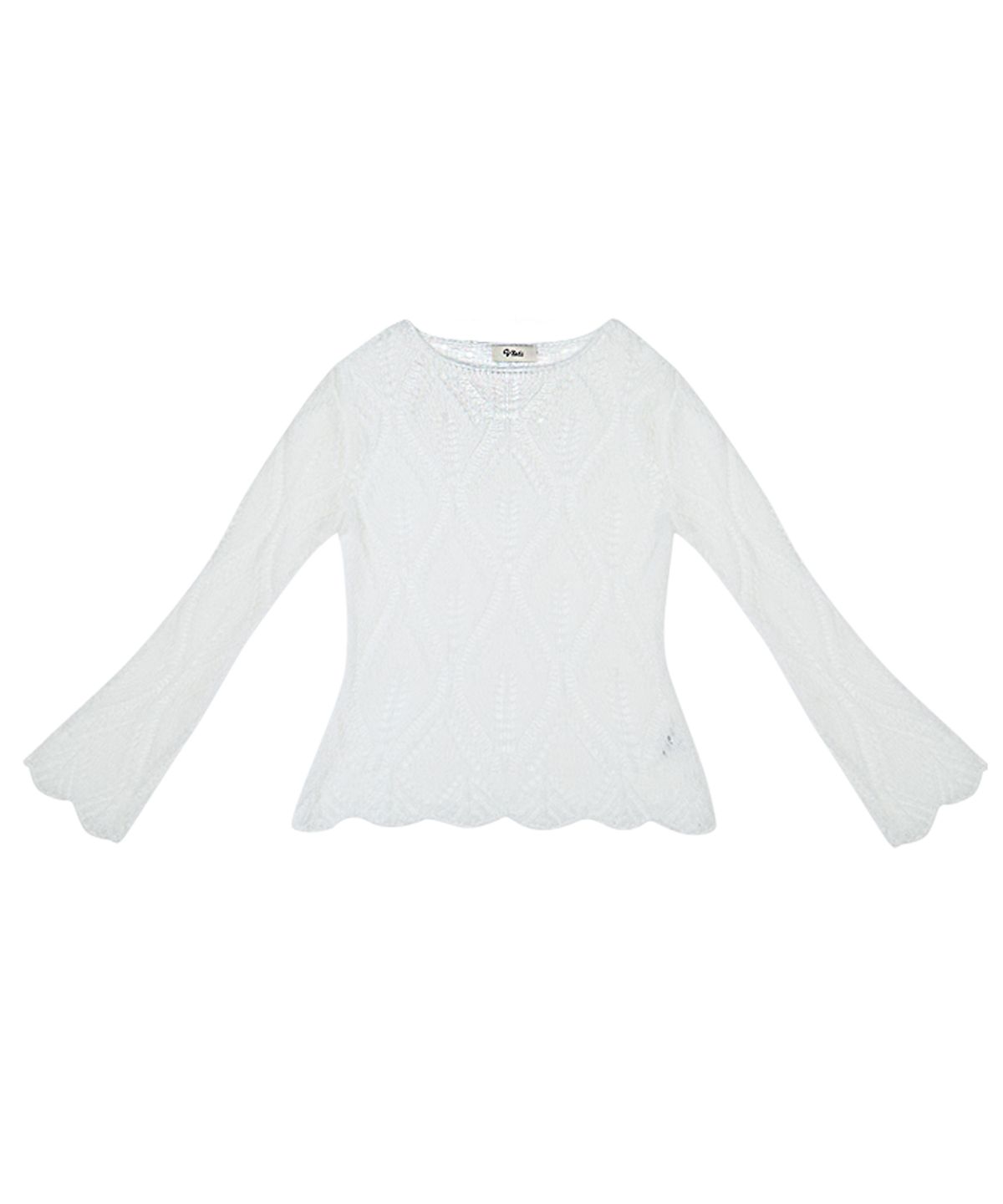 블레티(VLETI) Nylon Skacy Slim Fit Knit (white)