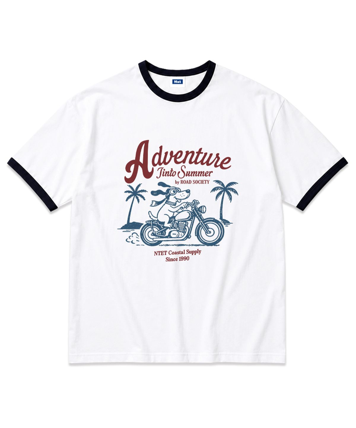 엔티이티(NTET) adventure into summer overfit ringer t-shirt (3color)