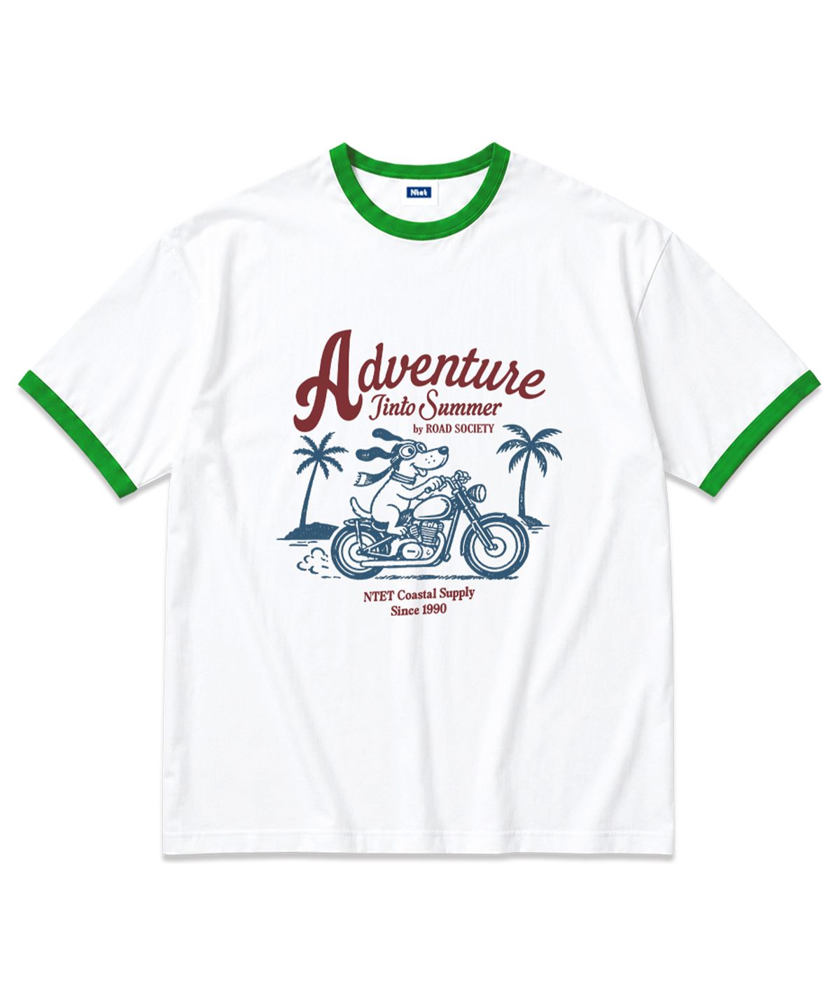 엔티이티(NTET) adventure into summer overfit ringer t-shirt (3color)