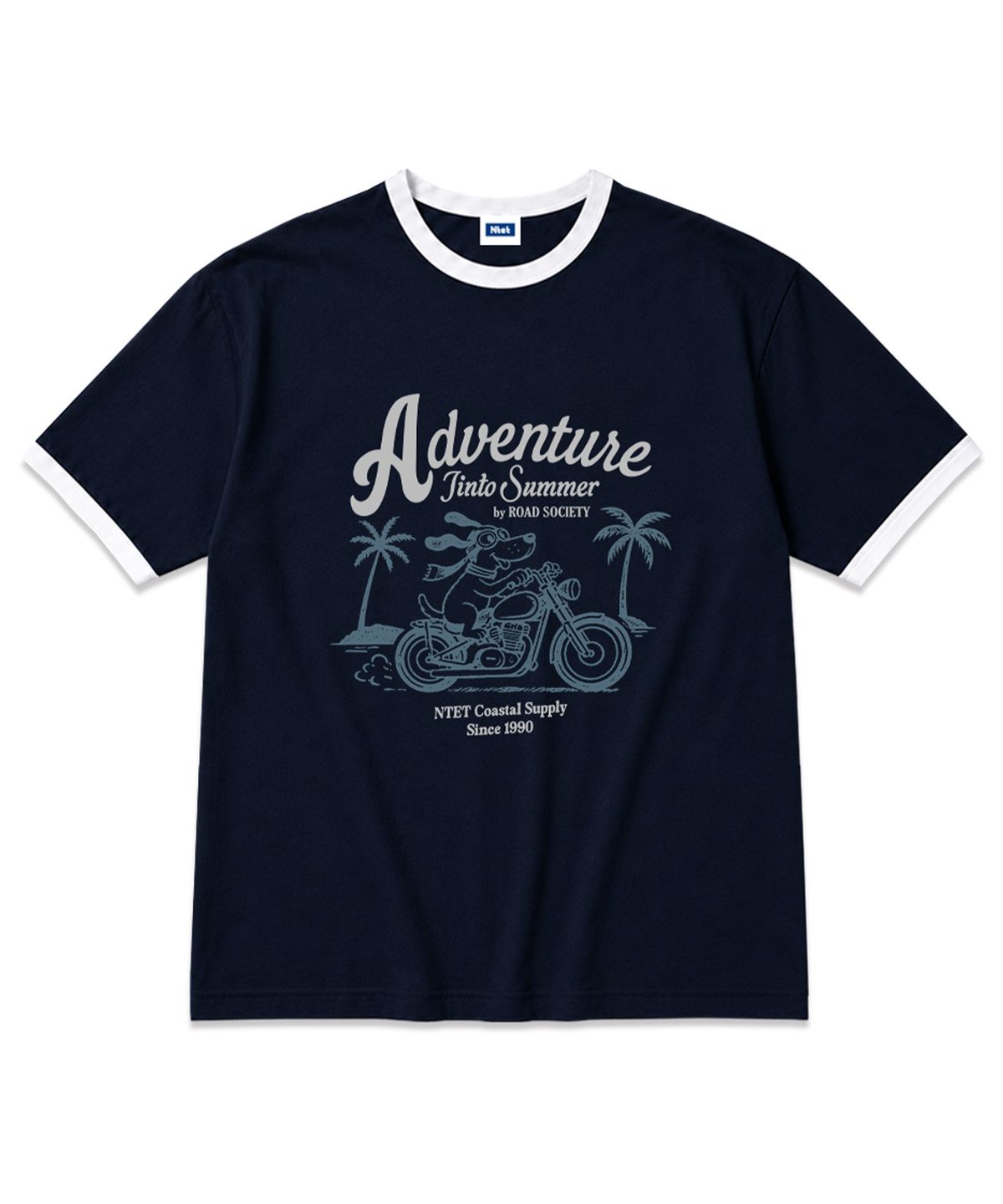 엔티이티(NTET) adventure into summer overfit ringer t-shirt (3color)