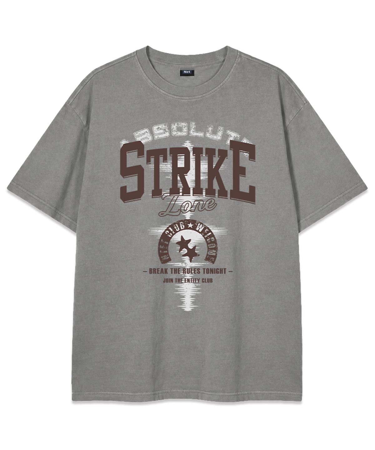 엔티이티(NTET) strike zone pigment-dyed short-sleeve t-shirt (3color)