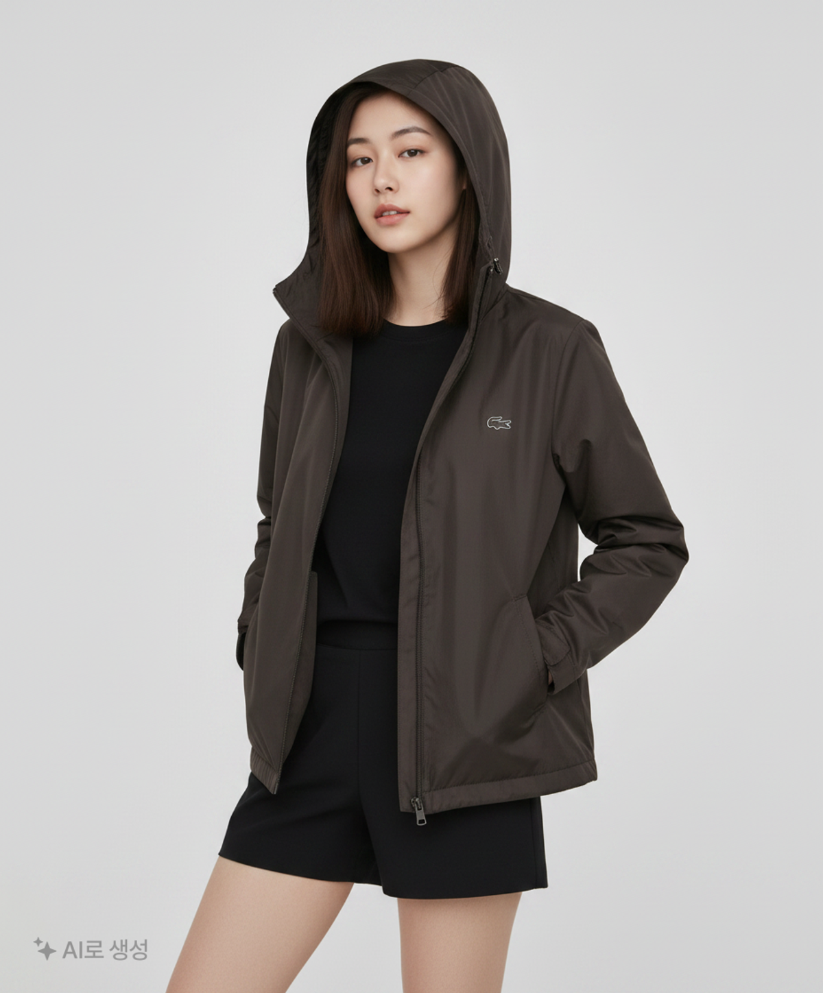 라코스테(LACOSTE) 나일론/코치 재킷 100