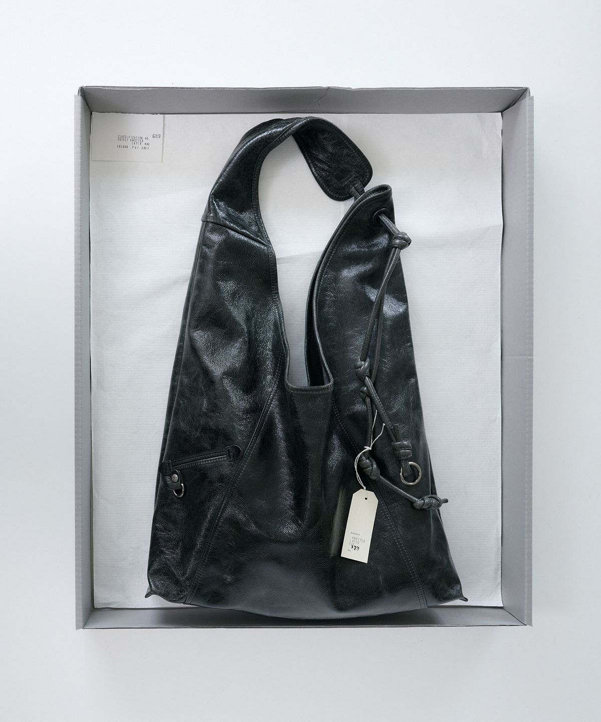 아카이브앱크(ARCHIVEPKE) Knotted layer bag(Ash grey)_OVBAX26208PUG