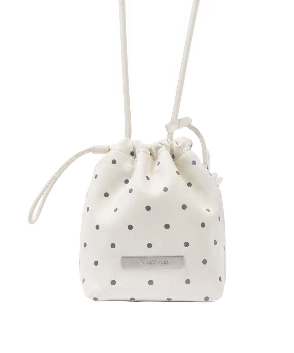 더그린랩(THE GREEN LAB) 폴카 도트 스타참 미니 크로스백 [아이보리]