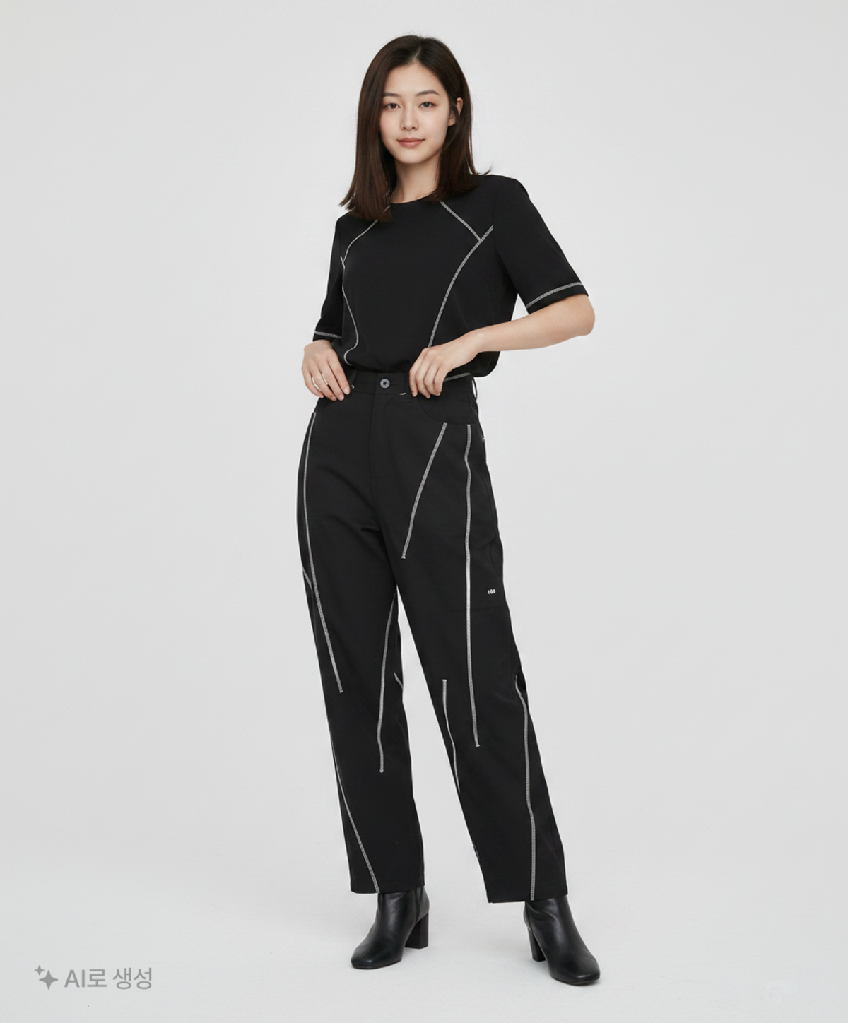 노매뉴얼(NOMANUAL) S.L PANTS - BLACK 95