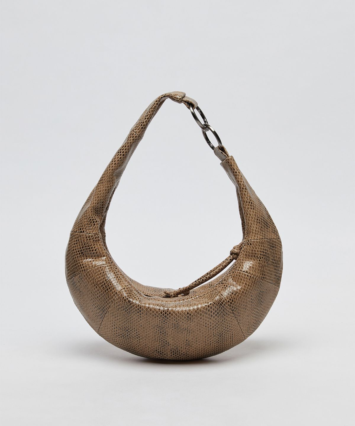 아카이브앱크(ARCHIVEPKE) Small fling hobo bag(Python beige)_OVBAX26255PYB
