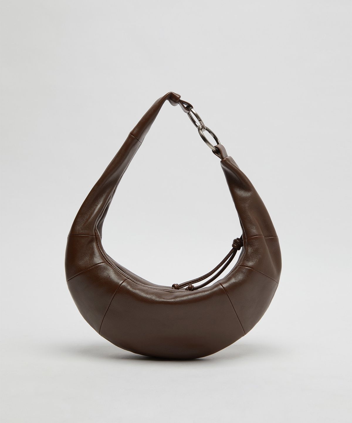 아카이브앱크(ARCHIVEPKE) Small fling hobo bag(Deep brown)_OVBAX26255VTB