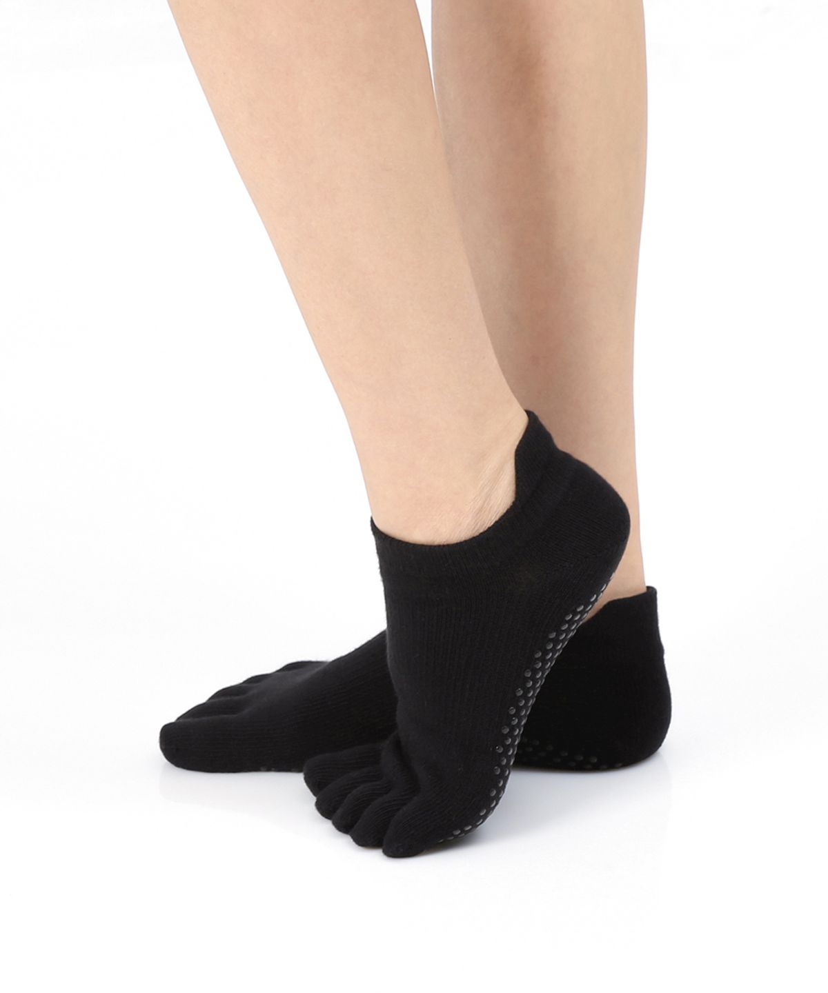 떰토(THUMBTOE) Plain Black 필라테스 양말 토삭스 미끄럼방지 삭스