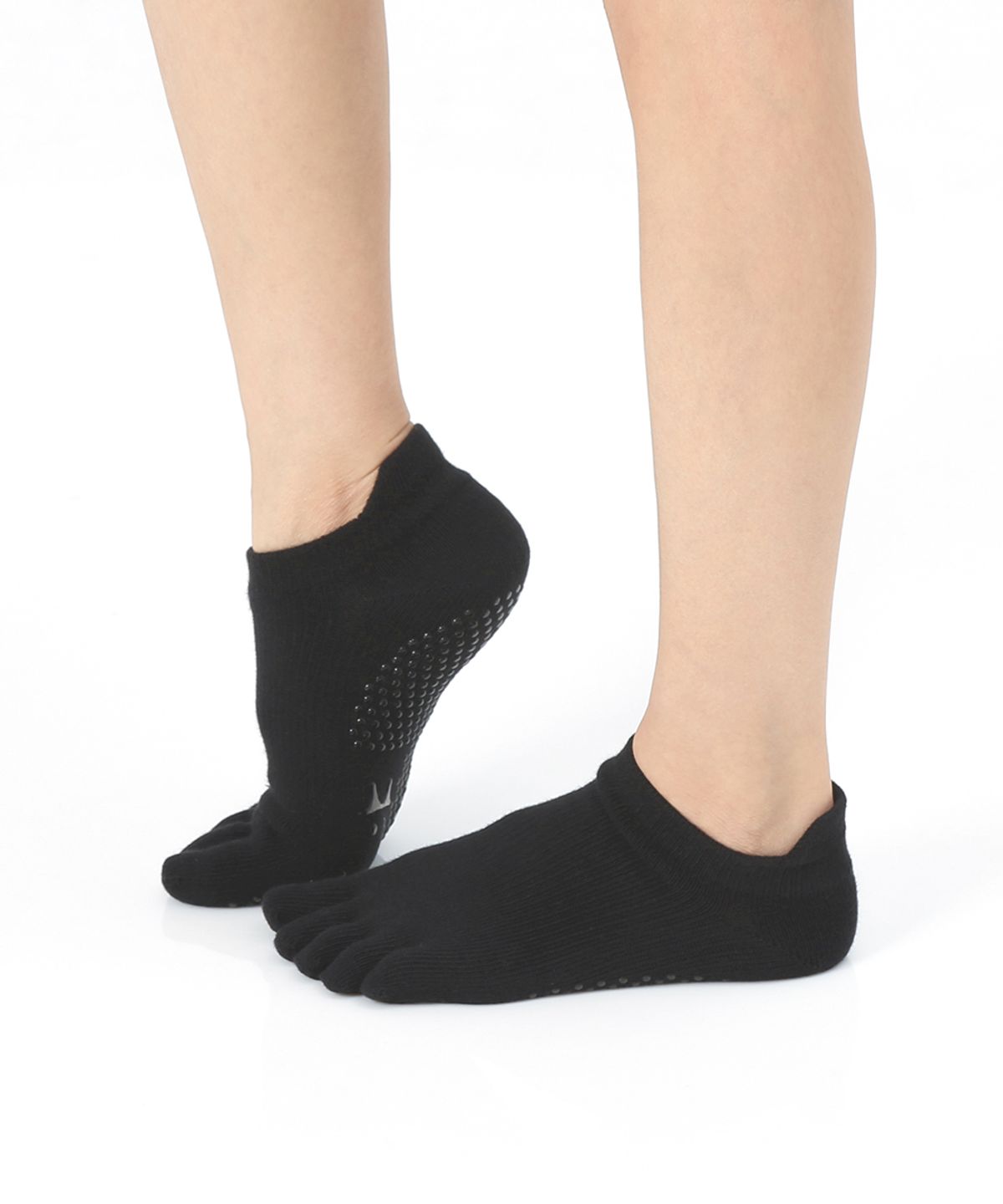 떰토(THUMBTOE) Plain Black 필라테스 양말 토삭스 미끄럼방지 삭스