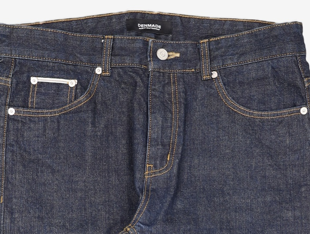 덴메이드(DENMADE) DEN0931 deep-indigo selvedge[straight crop fit] L