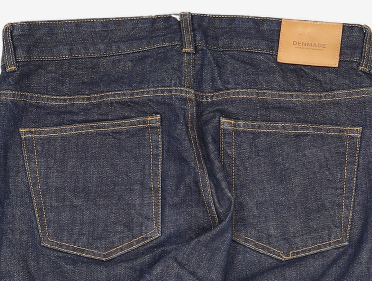 덴메이드(DENMADE) DEN0931 deep-indigo selvedge[straight crop fit] L