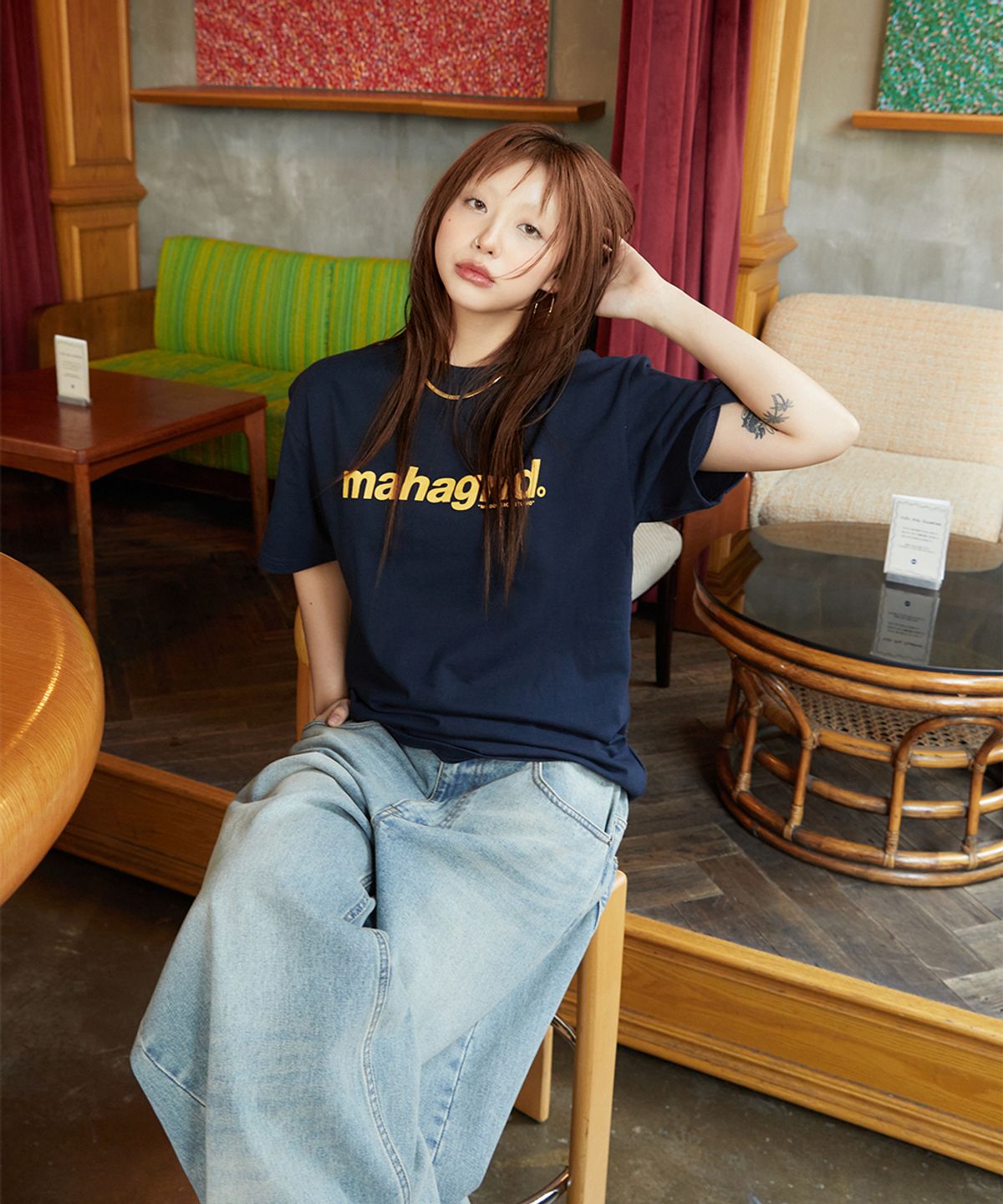 마하그리드(MAHAGRID) BASIC LOGO TEE_5colors