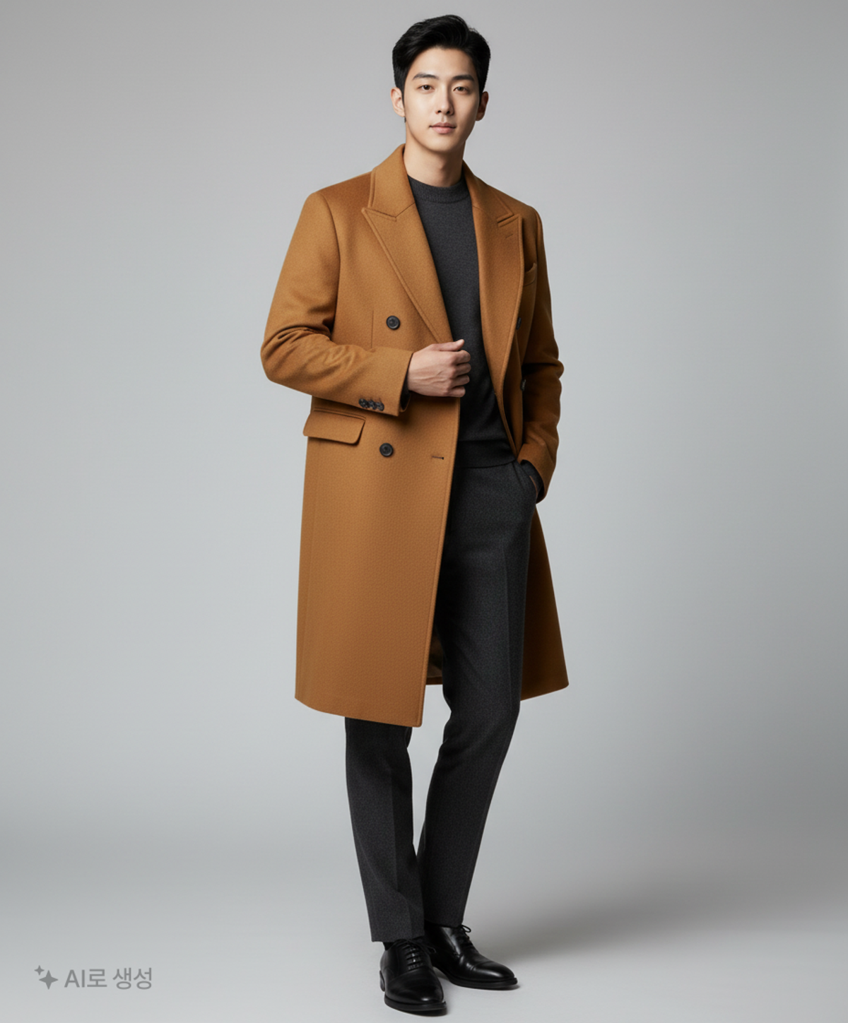 더니트컴퍼니(THEKNITCOMPANY) 겨울 더블 코트 S