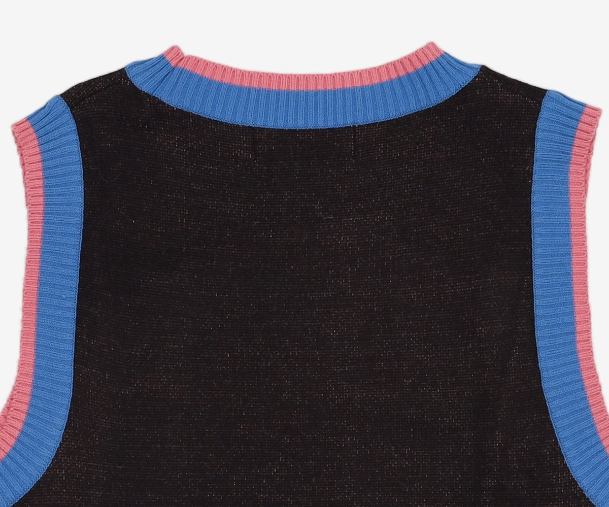 메인부스(MAINBOOTH) Rafflesia Knit Vest(BLACK) M