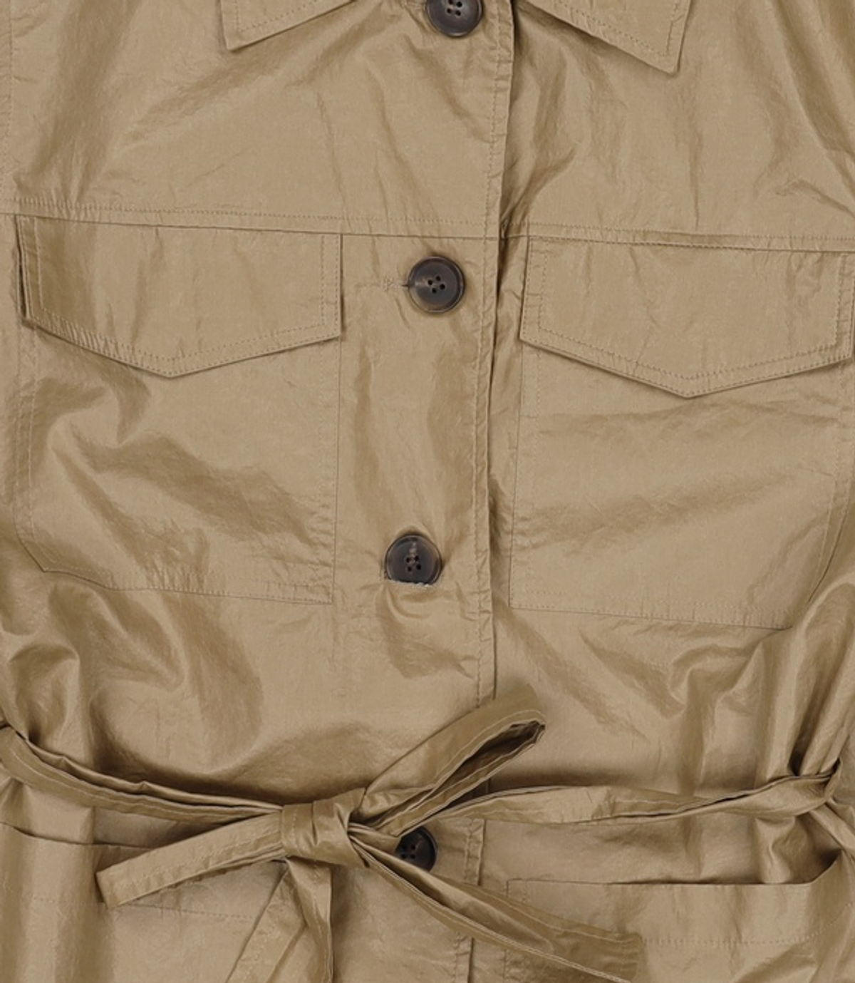플랙(PLAC) WOMENS COATED BELT JACKET (PWON3JKL79W0E5) FREE