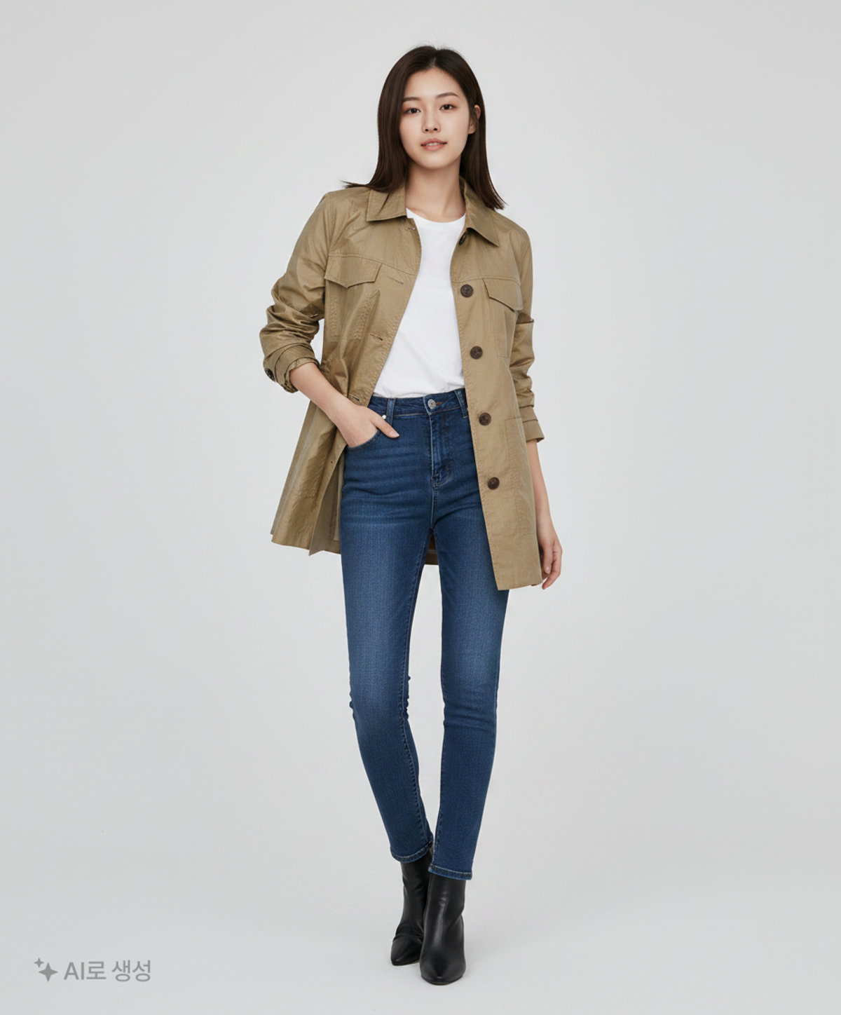 플랙(PLAC) WOMENS COATED BELT JACKET (PWON3JKL79W0E5) FREE