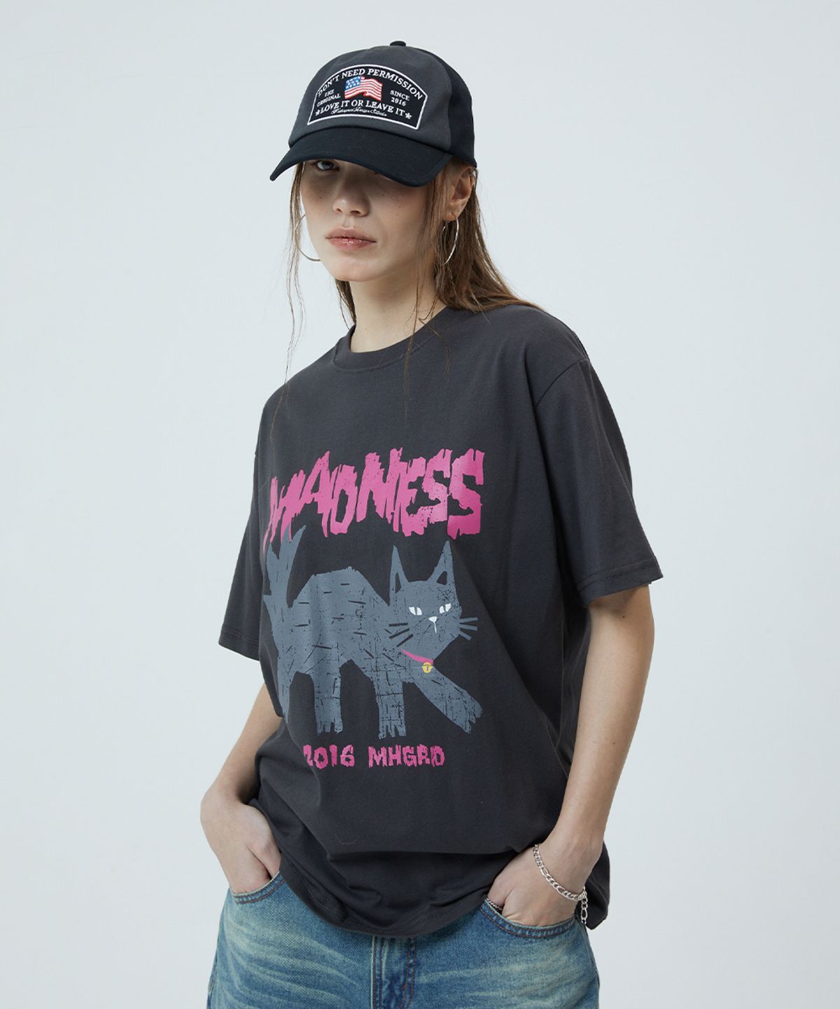 마하그리드(MAHAGRID) MADNESS CAT TEE_3colors