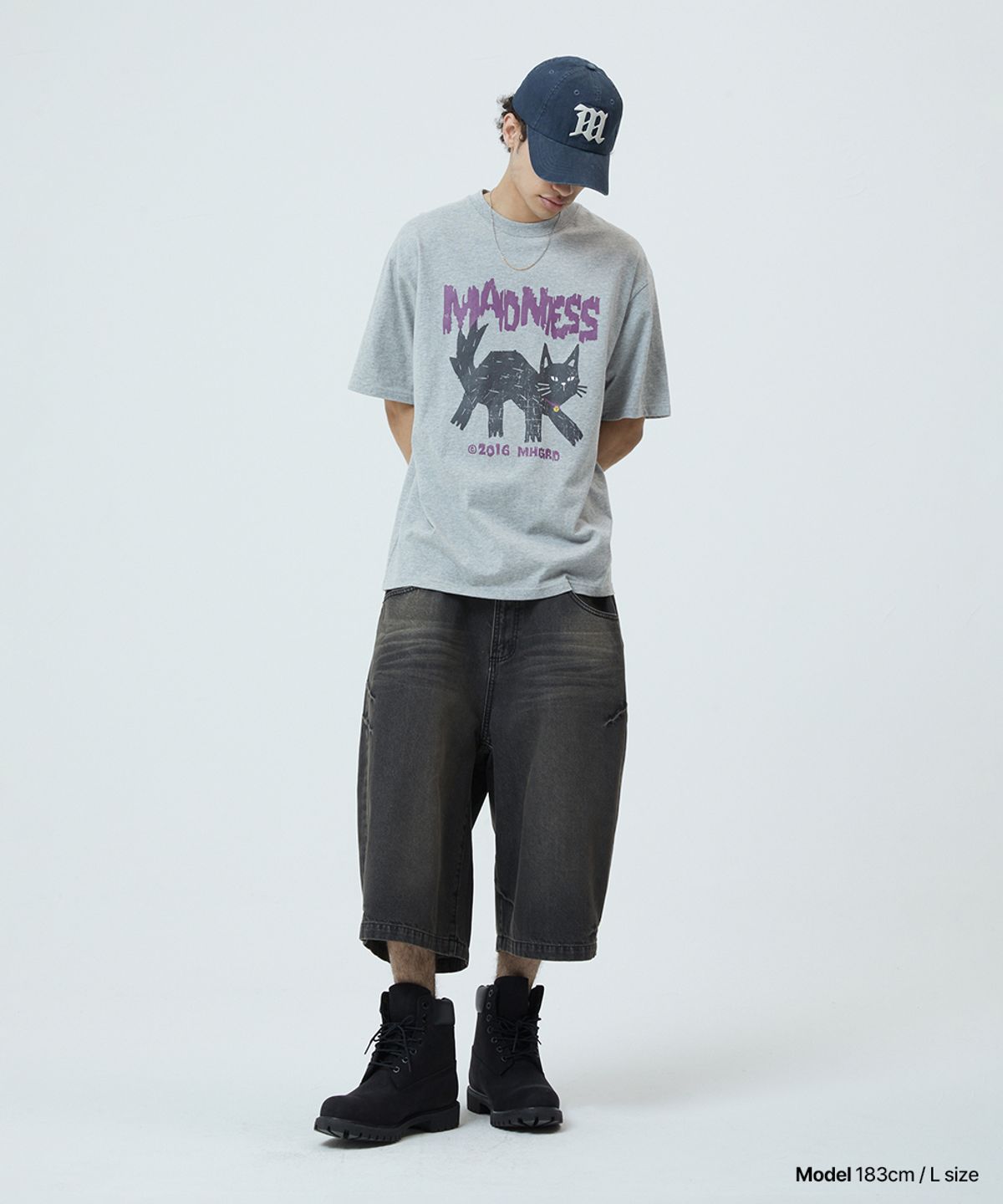 마하그리드(MAHAGRID) MADNESS CAT TEE_3colors