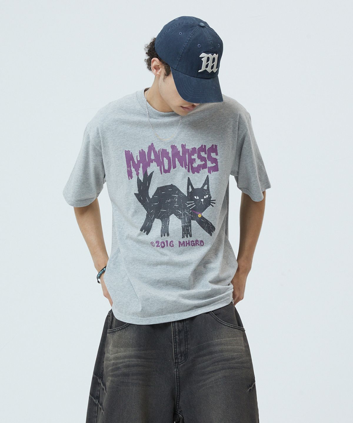 마하그리드(MAHAGRID) MADNESS CAT TEE_3colors