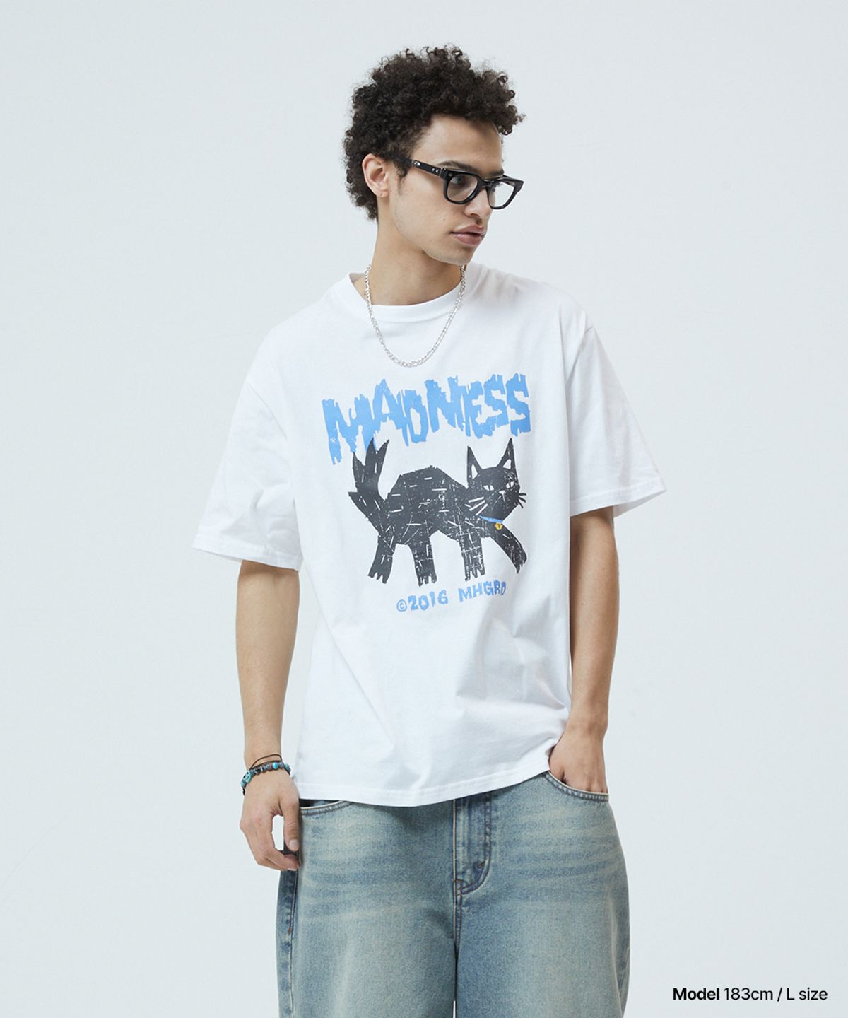 마하그리드(MAHAGRID) MADNESS CAT TEE_3colors