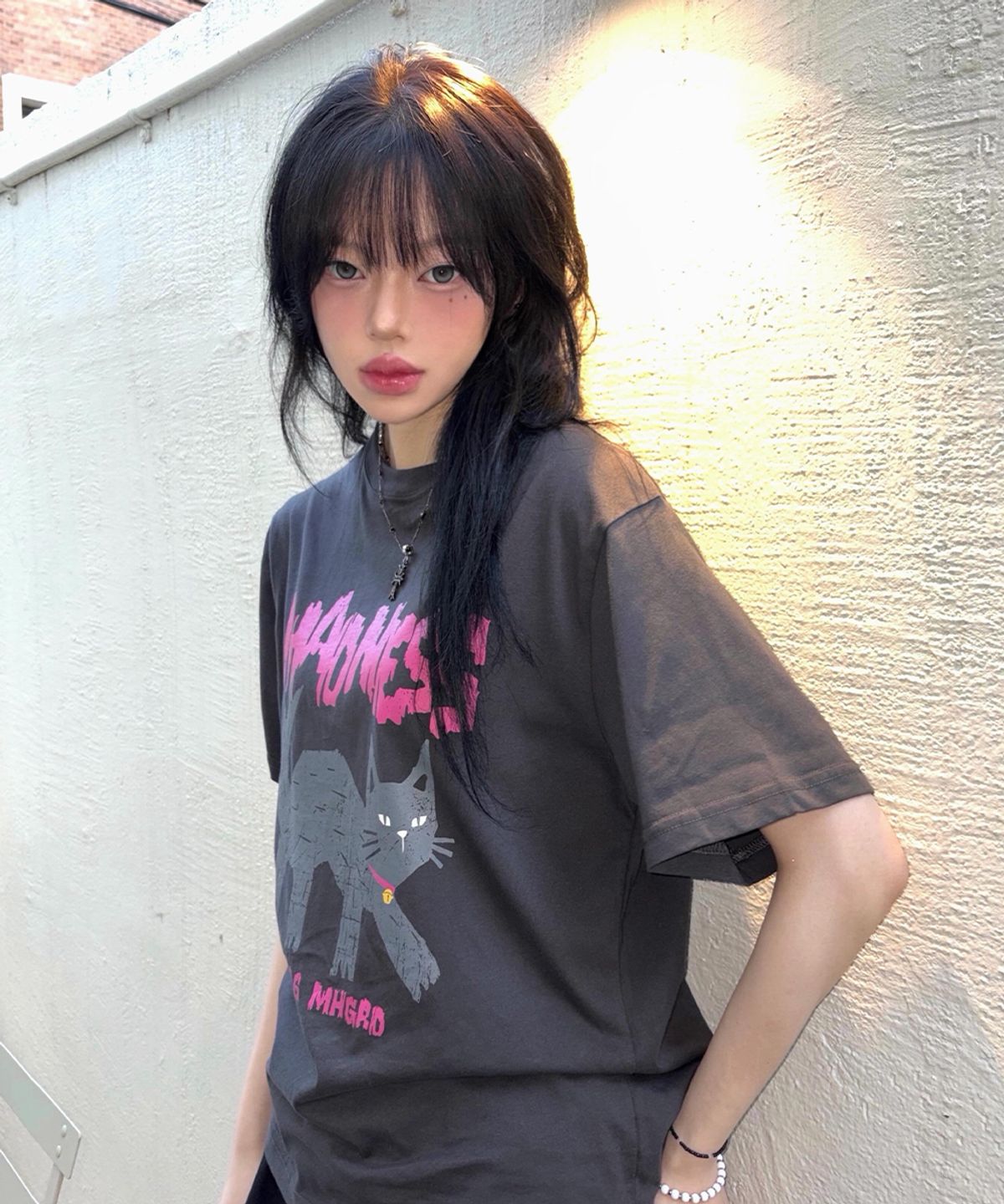 마하그리드(MAHAGRID) MADNESS CAT TEE_3colors