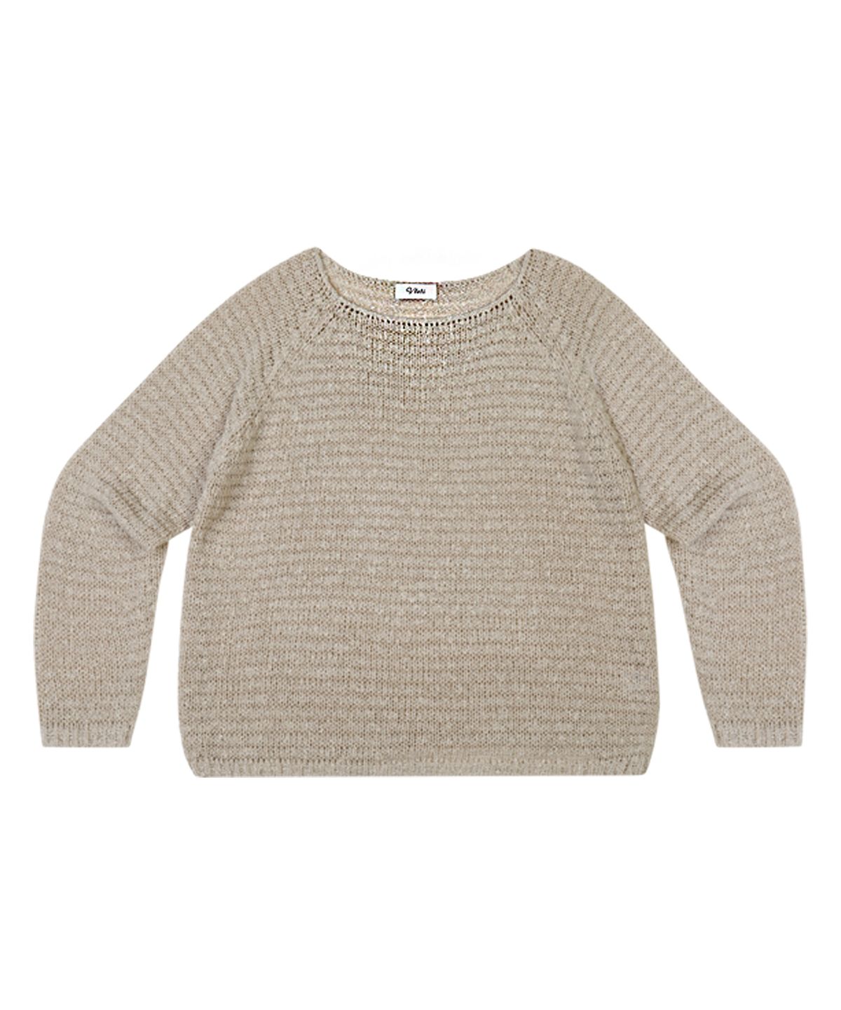 블레티(VLETI) Boat-neck Long Sleeve Knit (beige)