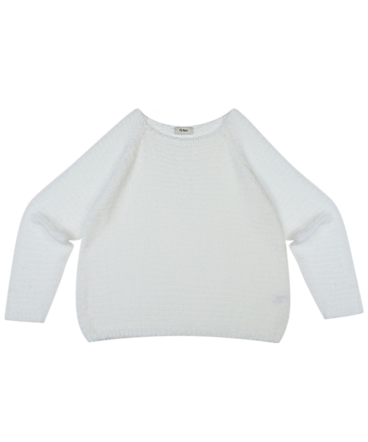 블레티(VLETI) Boat-neck Long Sleeve Knit (white)