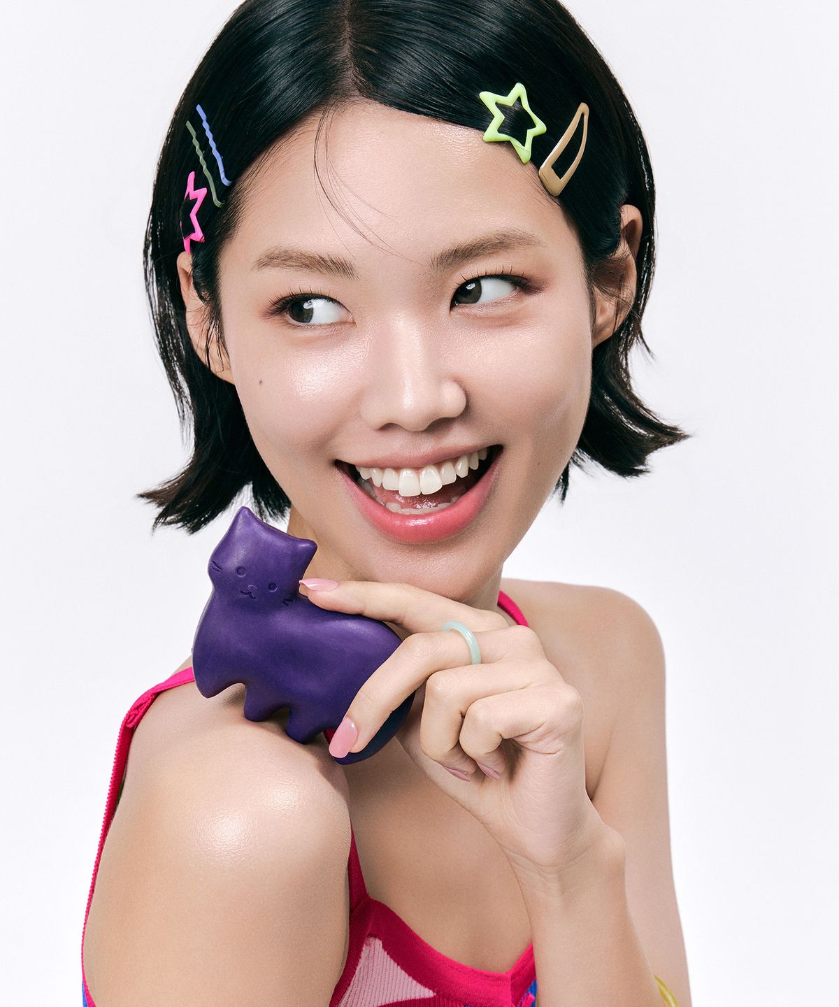 위글리(WIGGLY) [바디클렌저] 자색고구마 고양이 괄사 바디바